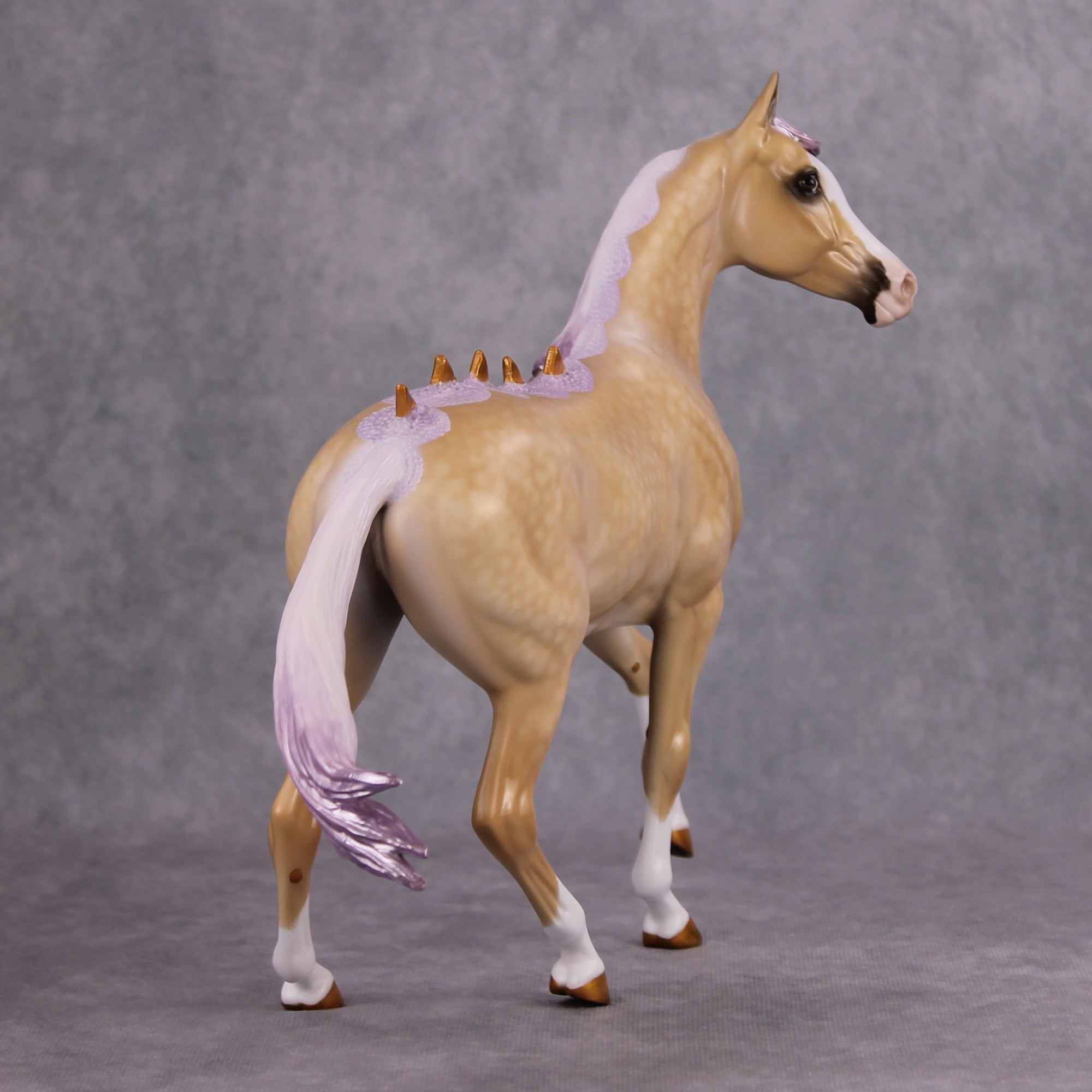 Murasaki OOAK Dappled Palomino Lavender Pearl Deco Kirin Arab Mare by Kirsten Cermele &amp; Sheryl Leisure MM24 Best Offer