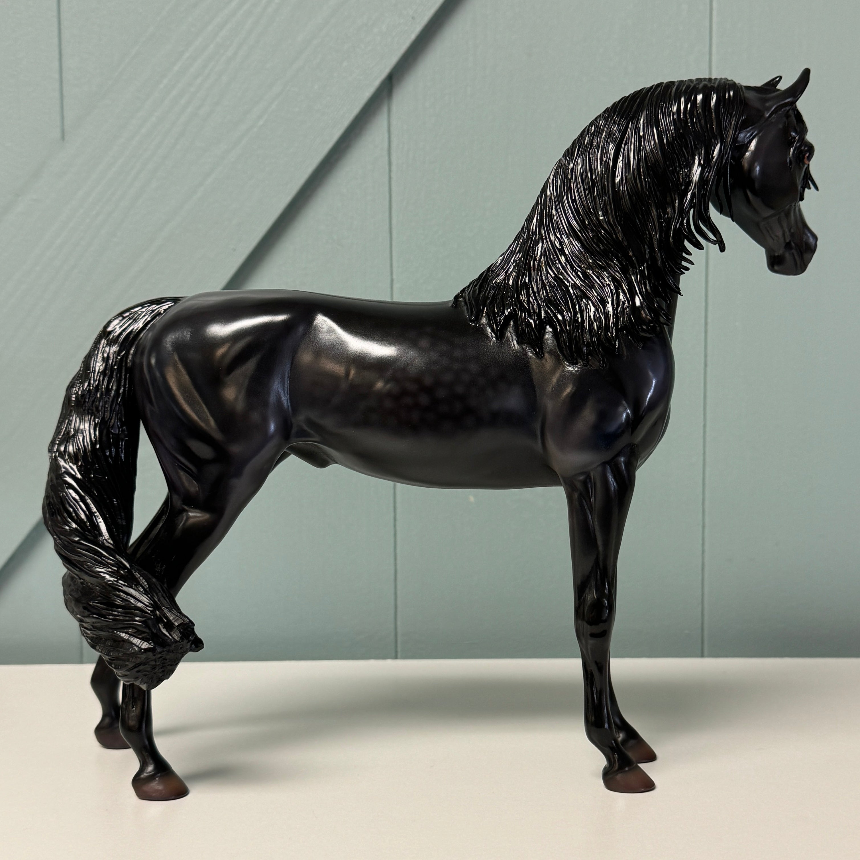 Fahad OOAK Custom Dappled Black Arabian Stallion By Caroline Boydston Best Offers 8/6/24
