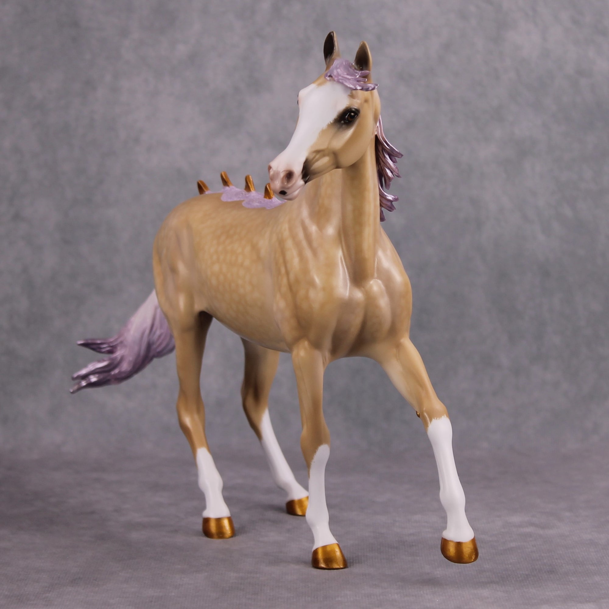 Murasaki OOAK Dappled Palomino Lavender Pearl Deco Kirin Arab Mare by Kirsten Cermele &amp; Sheryl Leisure MM24 Best Offer