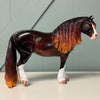 Roma OOAK Custom Dark Dappled Liver Chestnut Heavy Draft By Caroline Boydston Best Offers 8/6/24