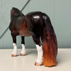 Roma OOAK Custom Dark Dappled Liver Chestnut Heavy Draft By Caroline Boydston Best Offers 8/6/24