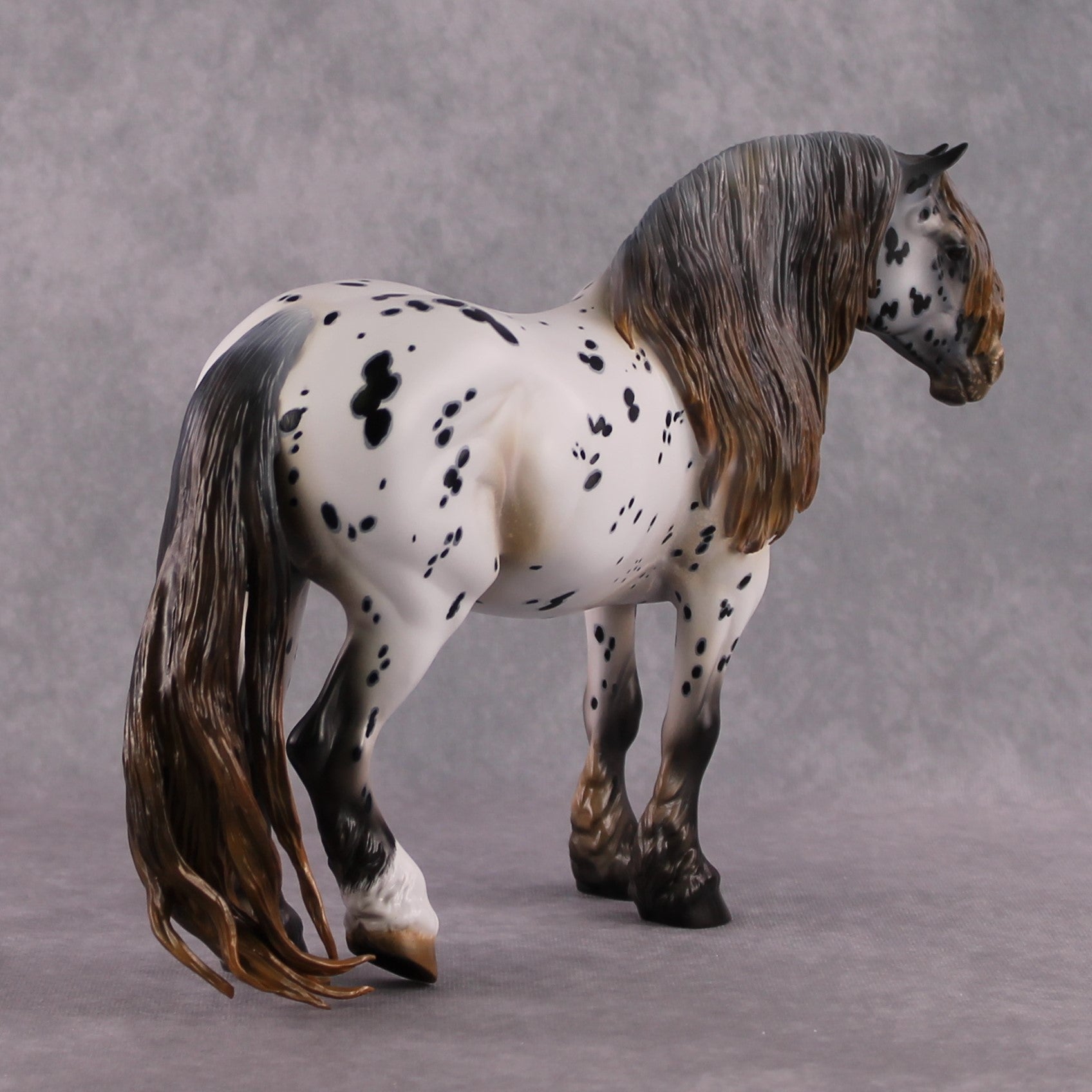 Stone Horses OOAK FCM "Letters to Li Hua" - Leopard Appaloosa Bunny by Kristen Cermele &amp; Mona Best Offer 2/04/2025