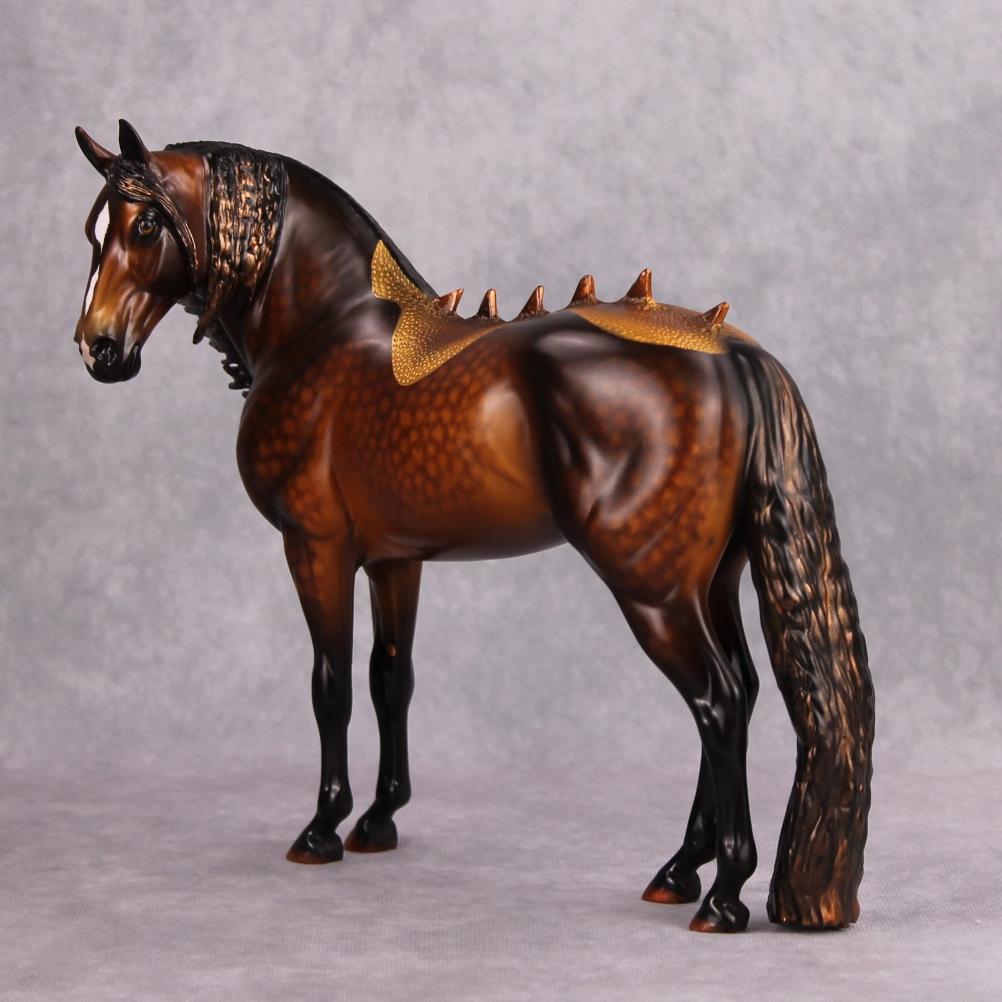 Orokana OOAK Dappled Bay and Gold Kirin Andalusian by Kirsten Cermele &amp; Sheryl Leisure MM24 Best Offer