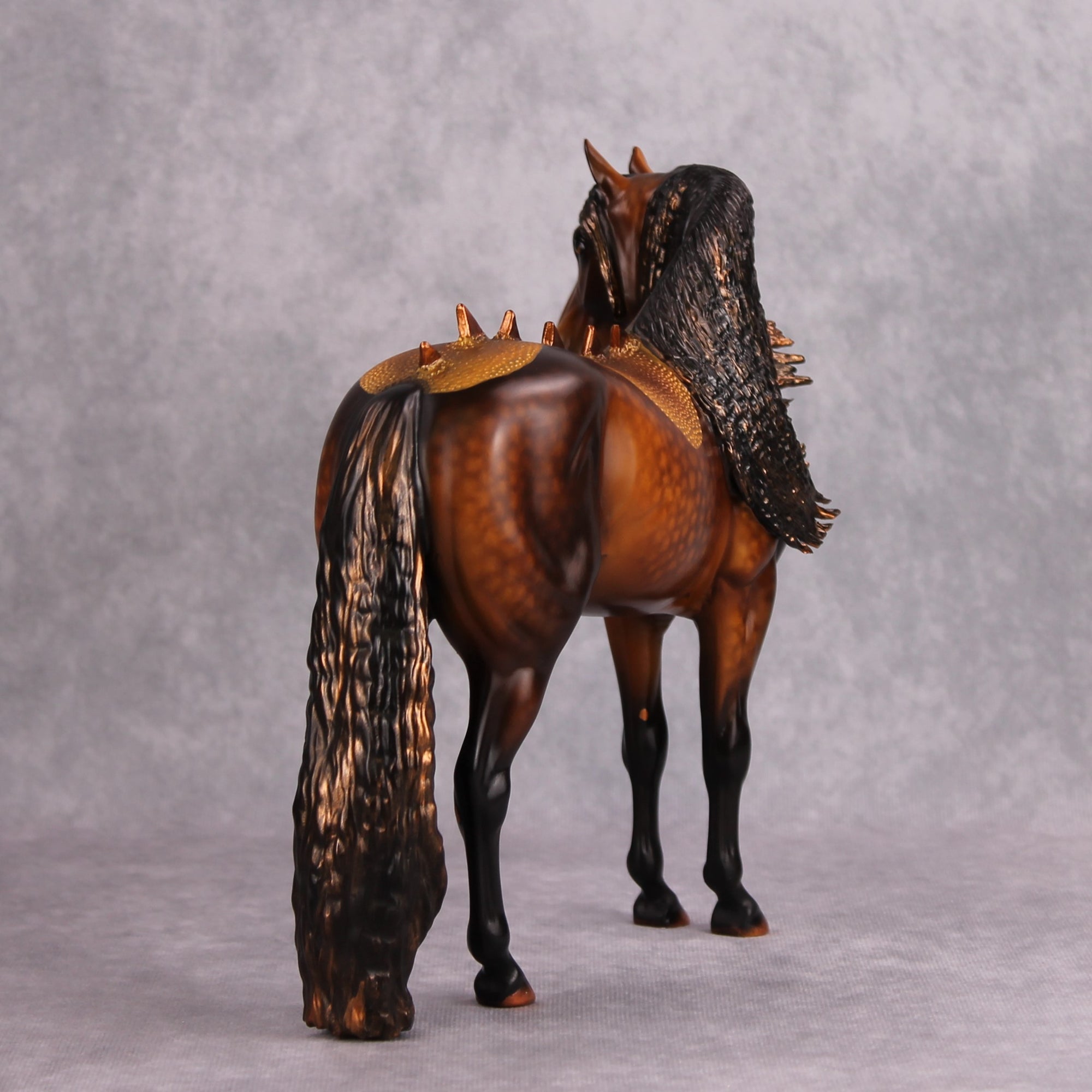 Orokana OOAK Dappled Bay and Gold Kirin Andalusian by Kirsten Cermele &amp; Sheryl Leisure MM24 Best Offer