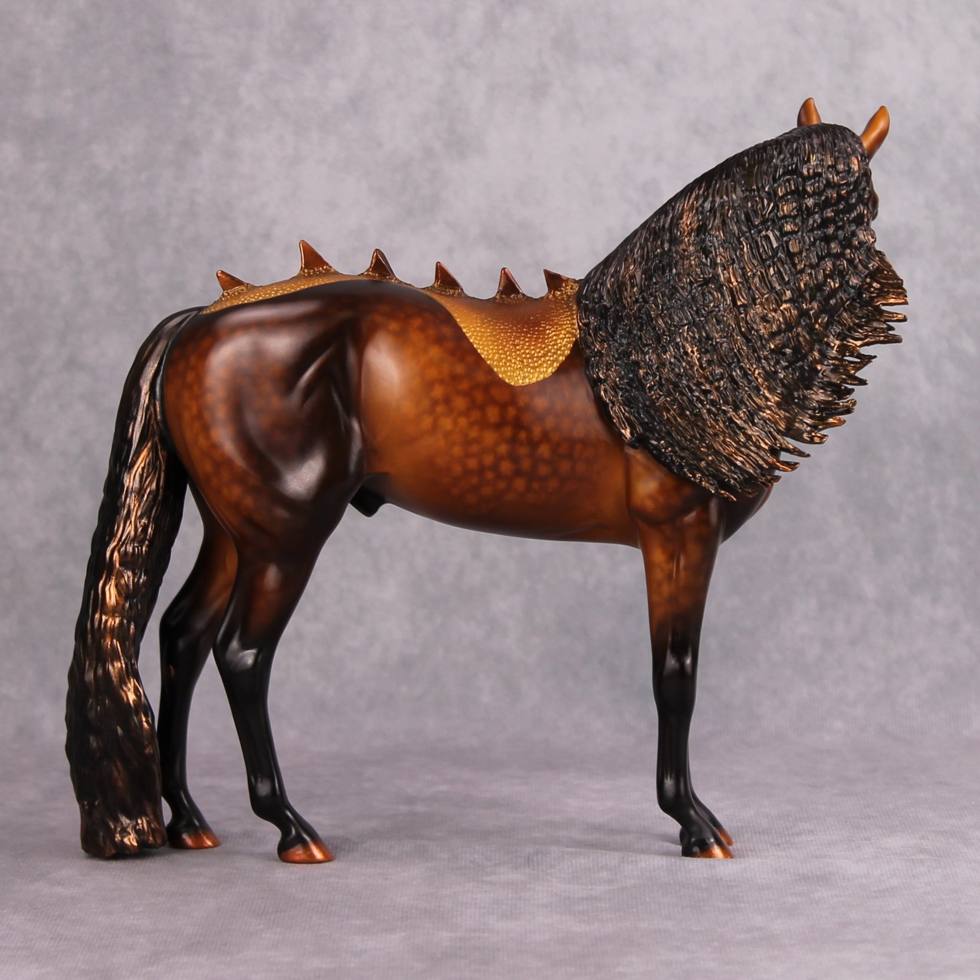 Orokana OOAK Dappled Bay and Gold Kirin Andalusian by Kirsten Cermele &amp; Sheryl Leisure MM24 Best Offer