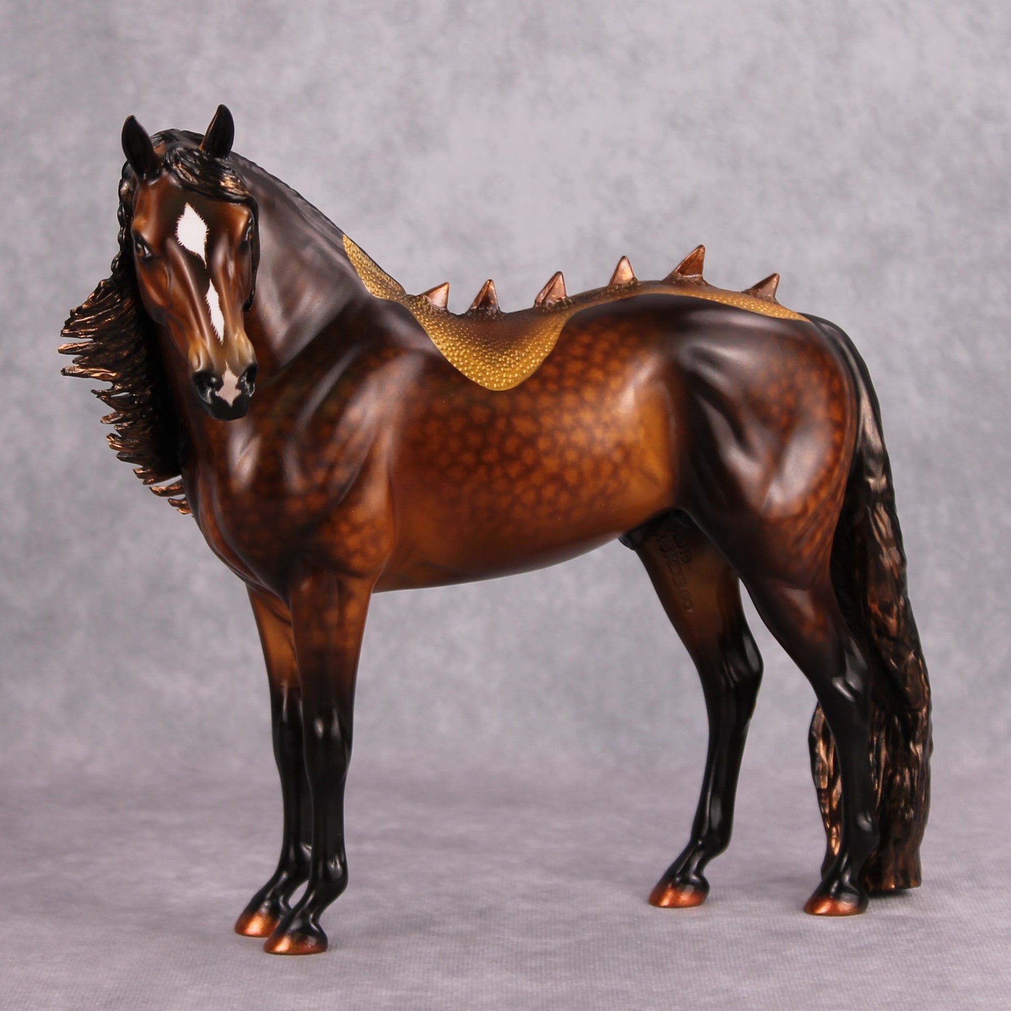 Orokana OOAK Dappled Bay and Gold Kirin Andalusian by Kirsten Cermele &amp; Sheryl Leisure MM24 Best Offer