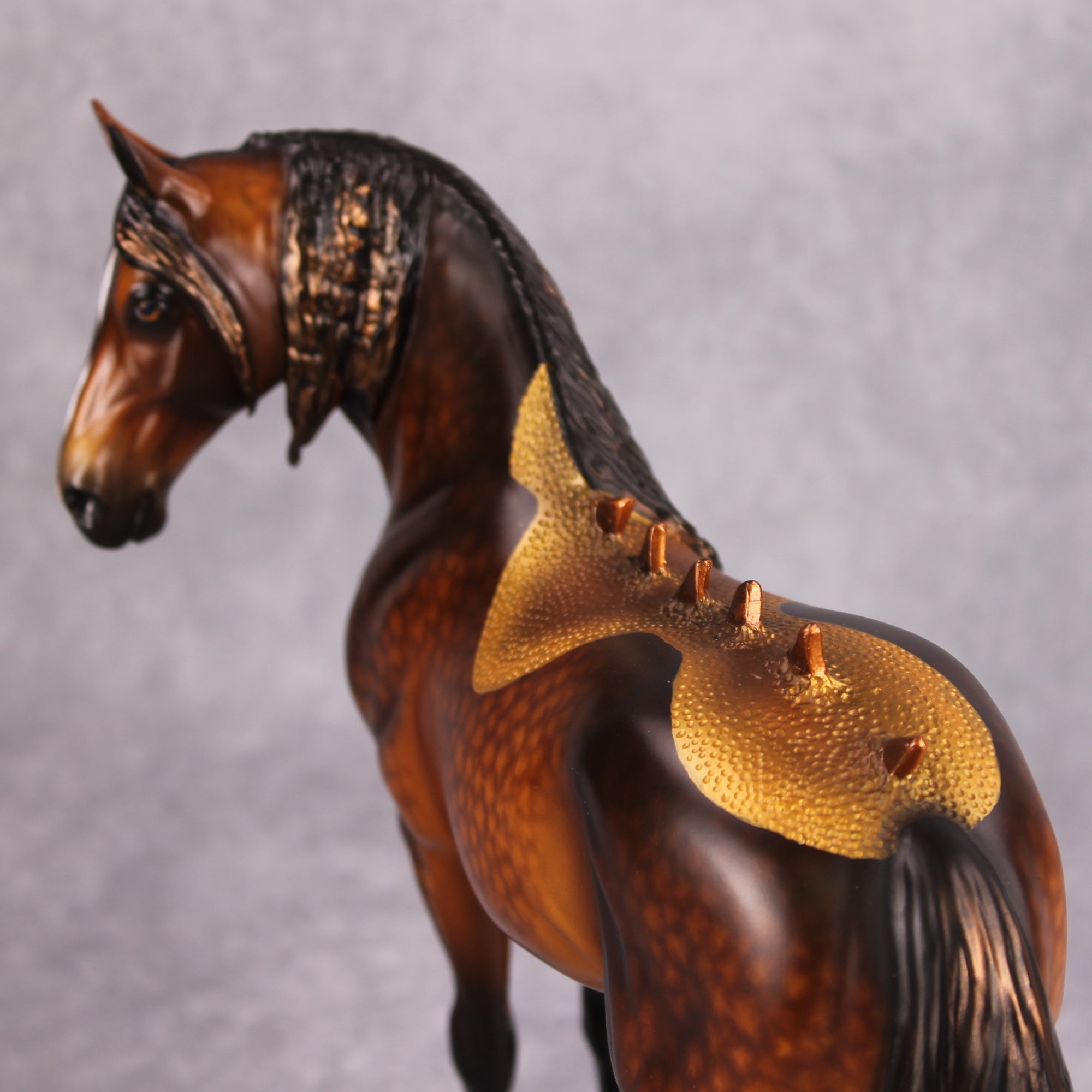 Orokana OOAK Dappled Bay and Gold Kirin Andalusian by Kirsten Cermele &amp; Sheryl Leisure MM24 Best Offer