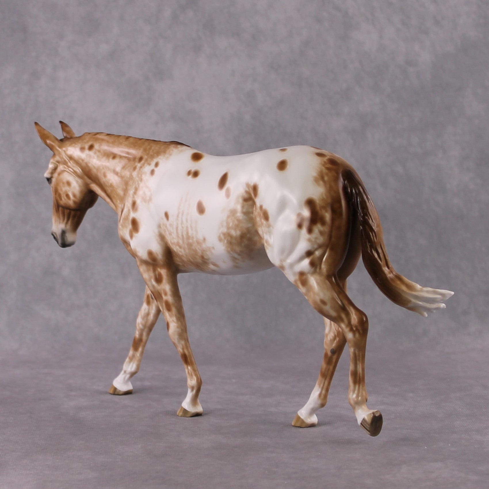 Stone Horses OOAK FCM "Hot Spots" - Appaloosa Large Mule by Sheryl Leisure &amp; Mona Best Offer 2/04/2025