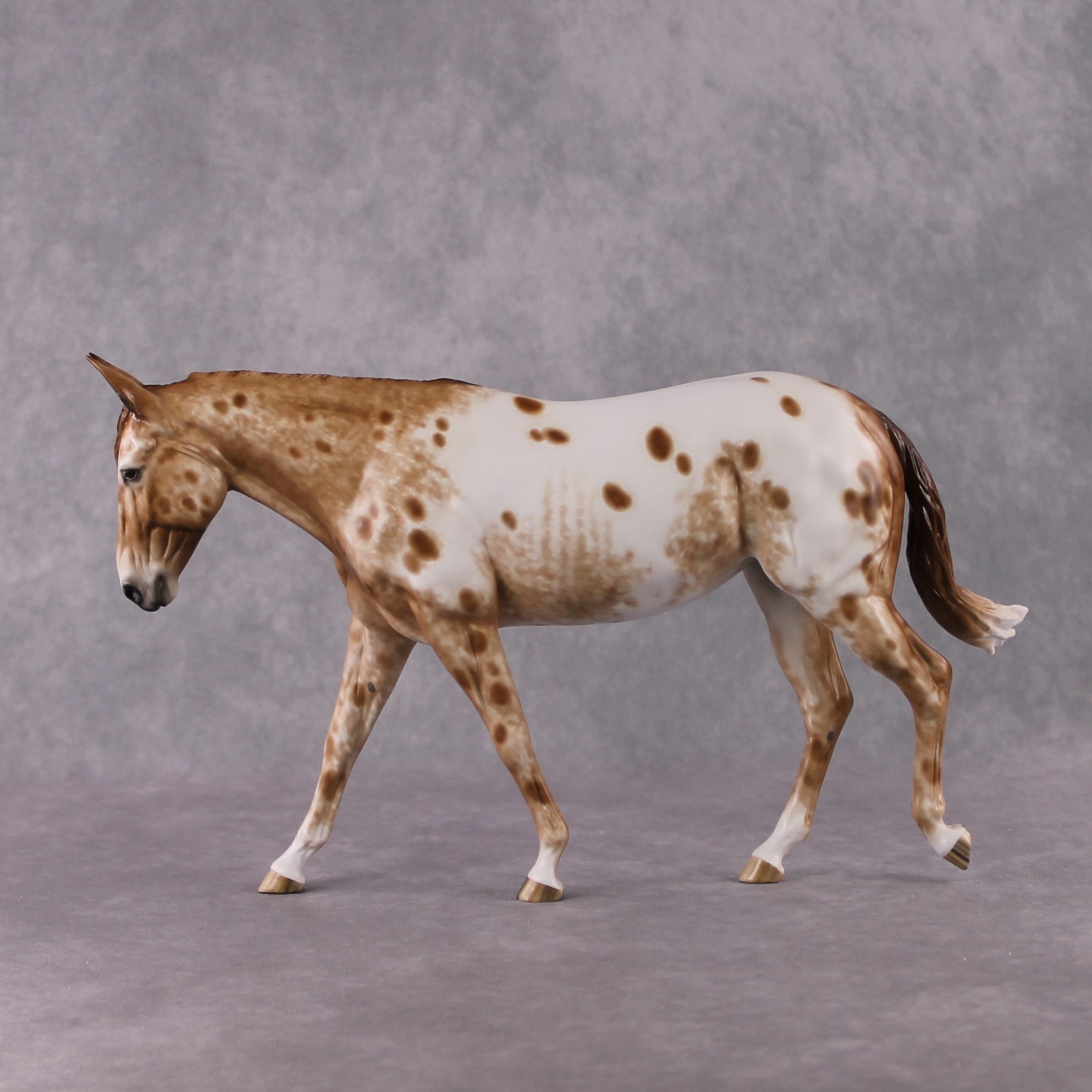 Stone Horses OOAK FCM "Hot Spots" - Appaloosa Large Mule by Sheryl Leisure &amp; Mona Best Offer 2/04/2025