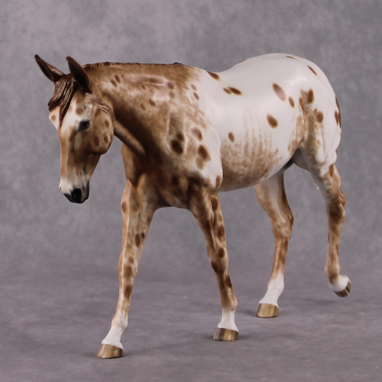 Stone Horses OOAK FCM "Hot Spots" - Appaloosa Large Mule by Sheryl Leisure &amp; Mona Best Offer 2/04/2025