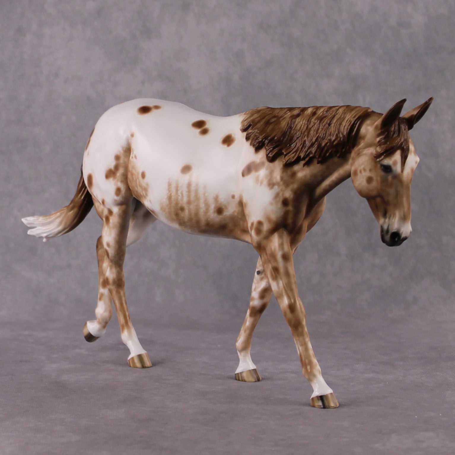 Stone Horses OOAK FCM "Hot Spots" - Appaloosa Large Mule by Sheryl Leisure &amp; Mona Best Offer 2/04/2025