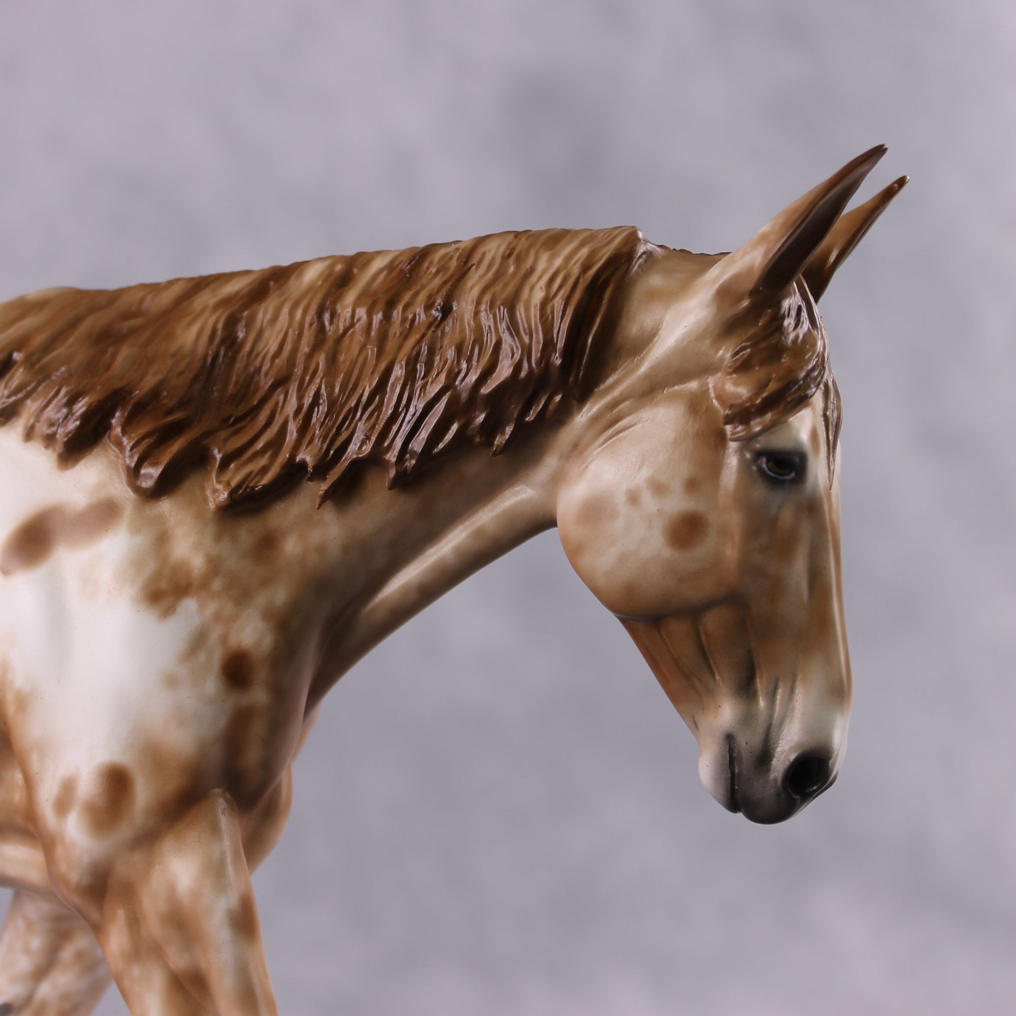 Stone Horses OOAK FCM "Hot Spots" - Appaloosa Large Mule by Sheryl Leisure &amp; Mona Best Offer 2/04/2025