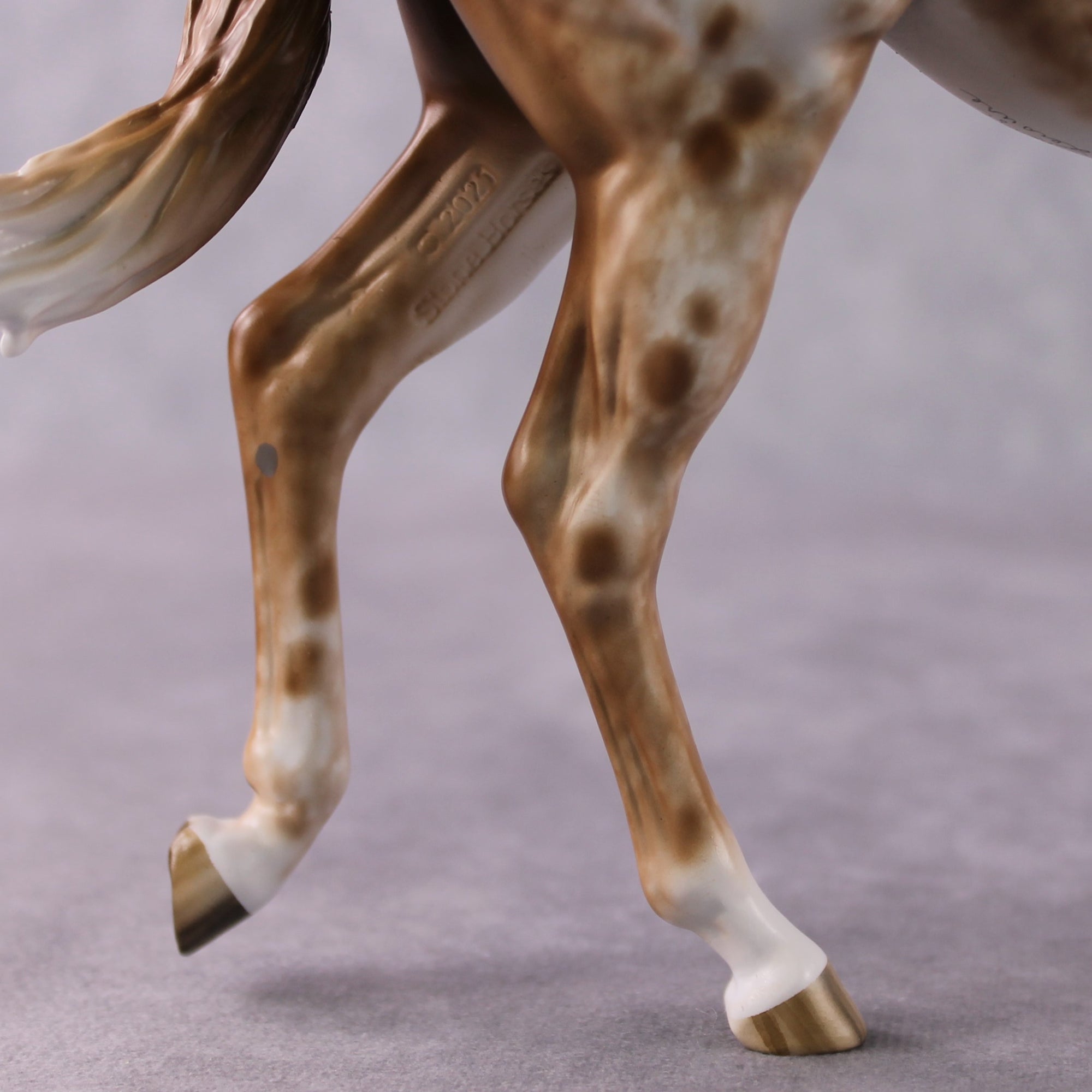 Stone Horses OOAK FCM "Hot Spots" - Appaloosa Large Mule by Sheryl Leisure &amp; Mona Best Offer 2/04/2025