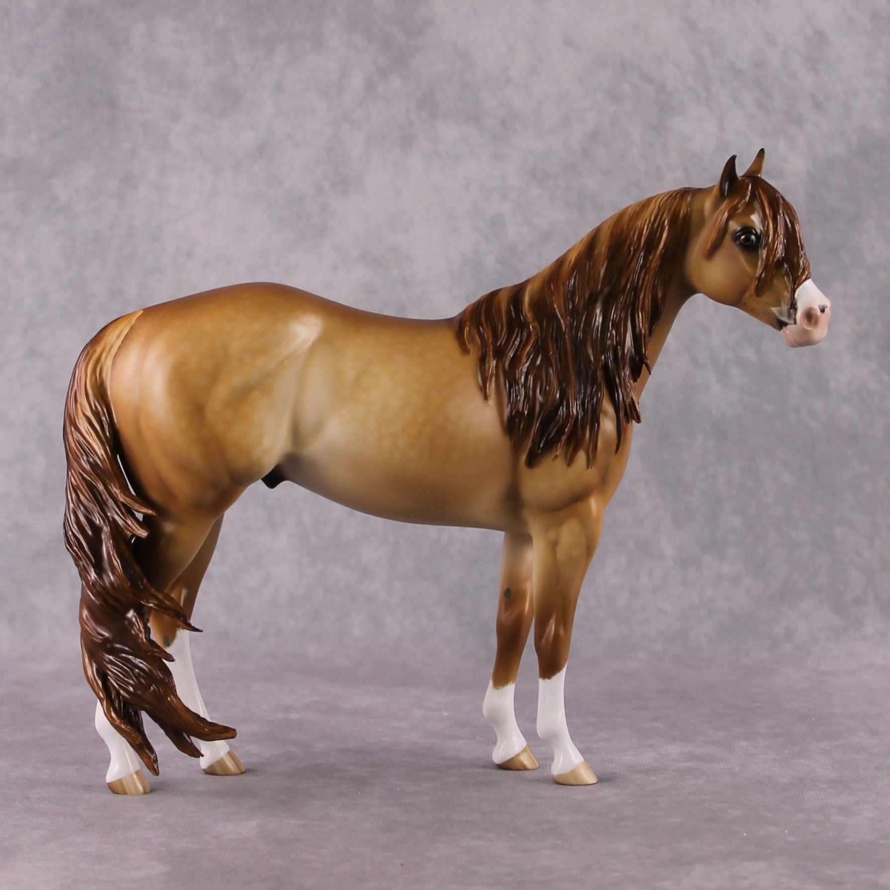 Stone Horses OOAK FCM "Peachy Keen" - Dun ISH by Sheryl Leisure &amp; Mona Best Offer 2/04/2025