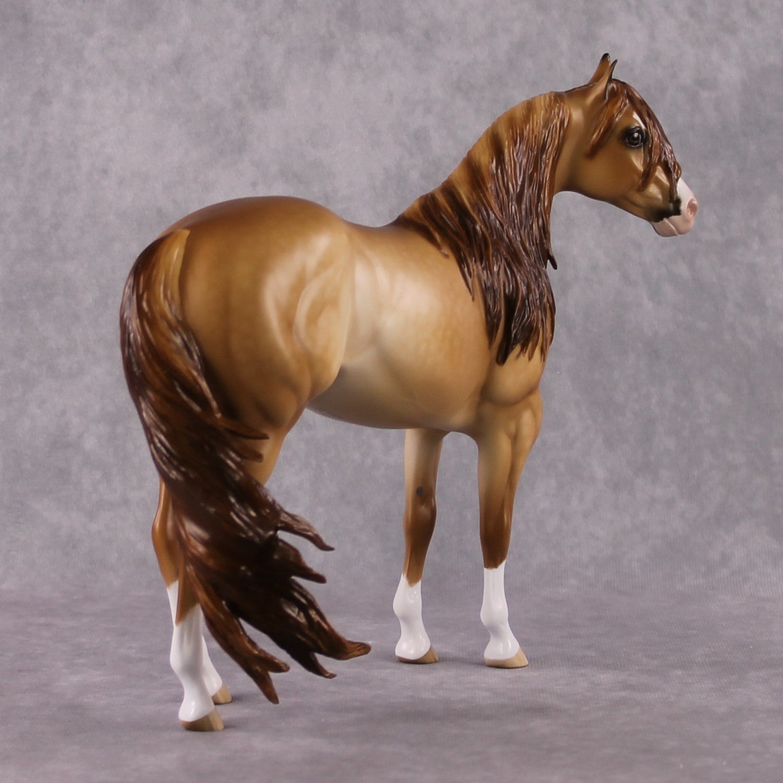 Stone Horses OOAK FCM "Peachy Keen" - Dun ISH by Sheryl Leisure &amp; Mona Best Offer 2/04/2025