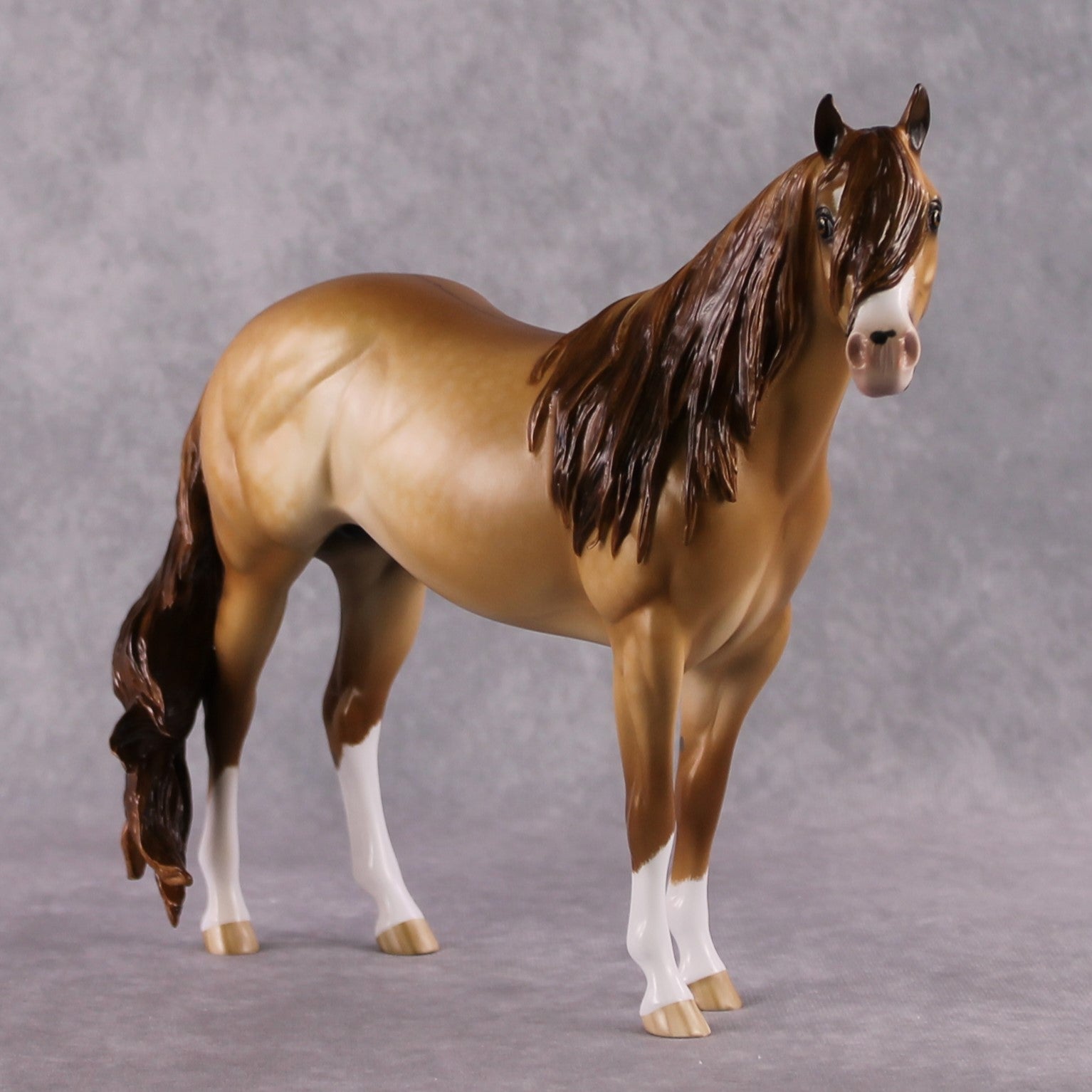 Stone Horses OOAK FCM "Peachy Keen" - Dun ISH by Sheryl Leisure &amp; Mona Best Offer 2/04/2025