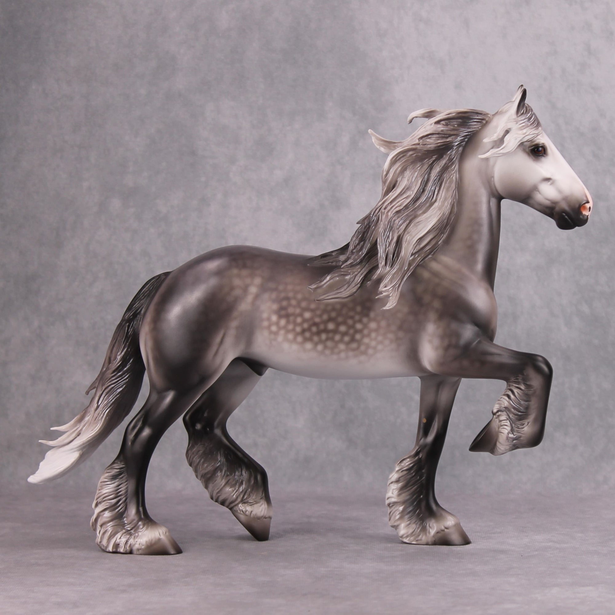 Pye OOAK Dappled Grey Custom Trotting Drafter By Caroline Boydston - Best Offer 10/15/24