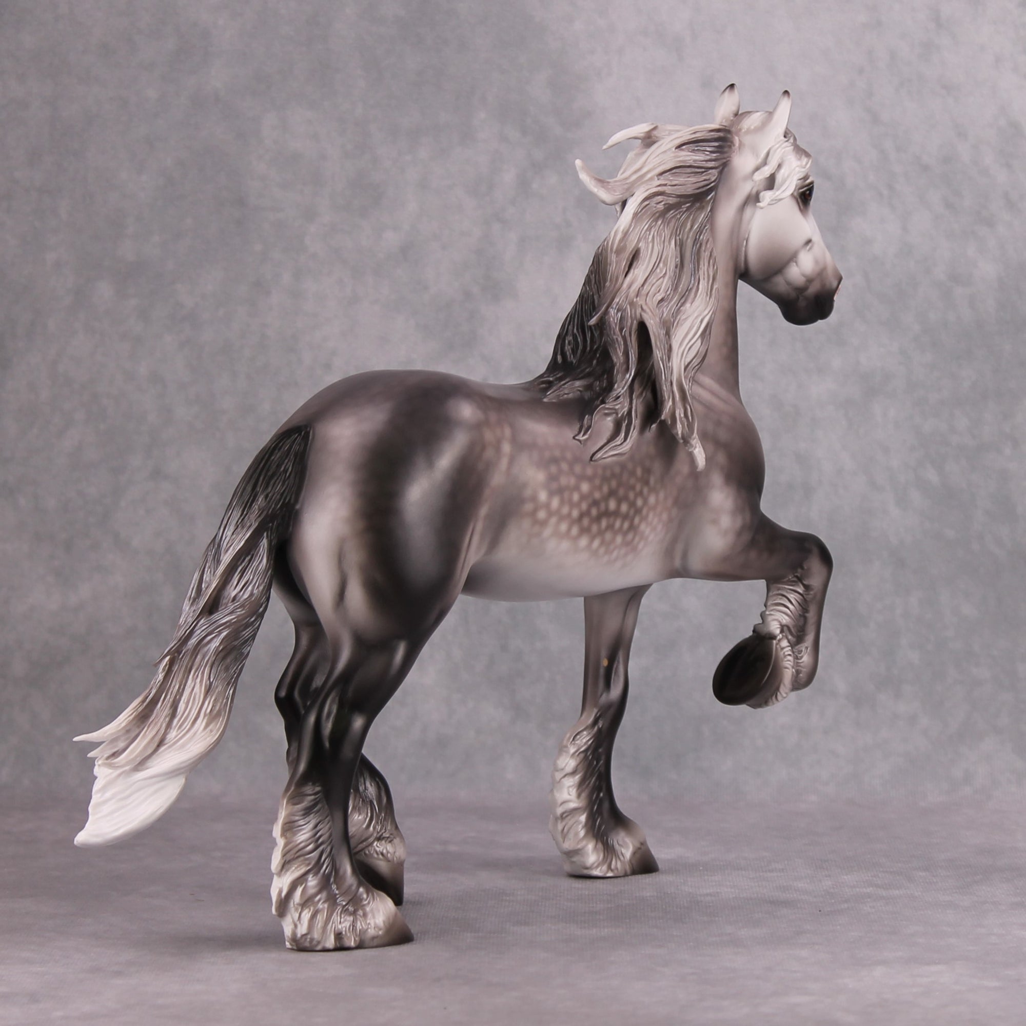 Pye OOAK Dappled Grey Custom Trotting Drafter By Caroline Boydston - Best Offer 12/3/24