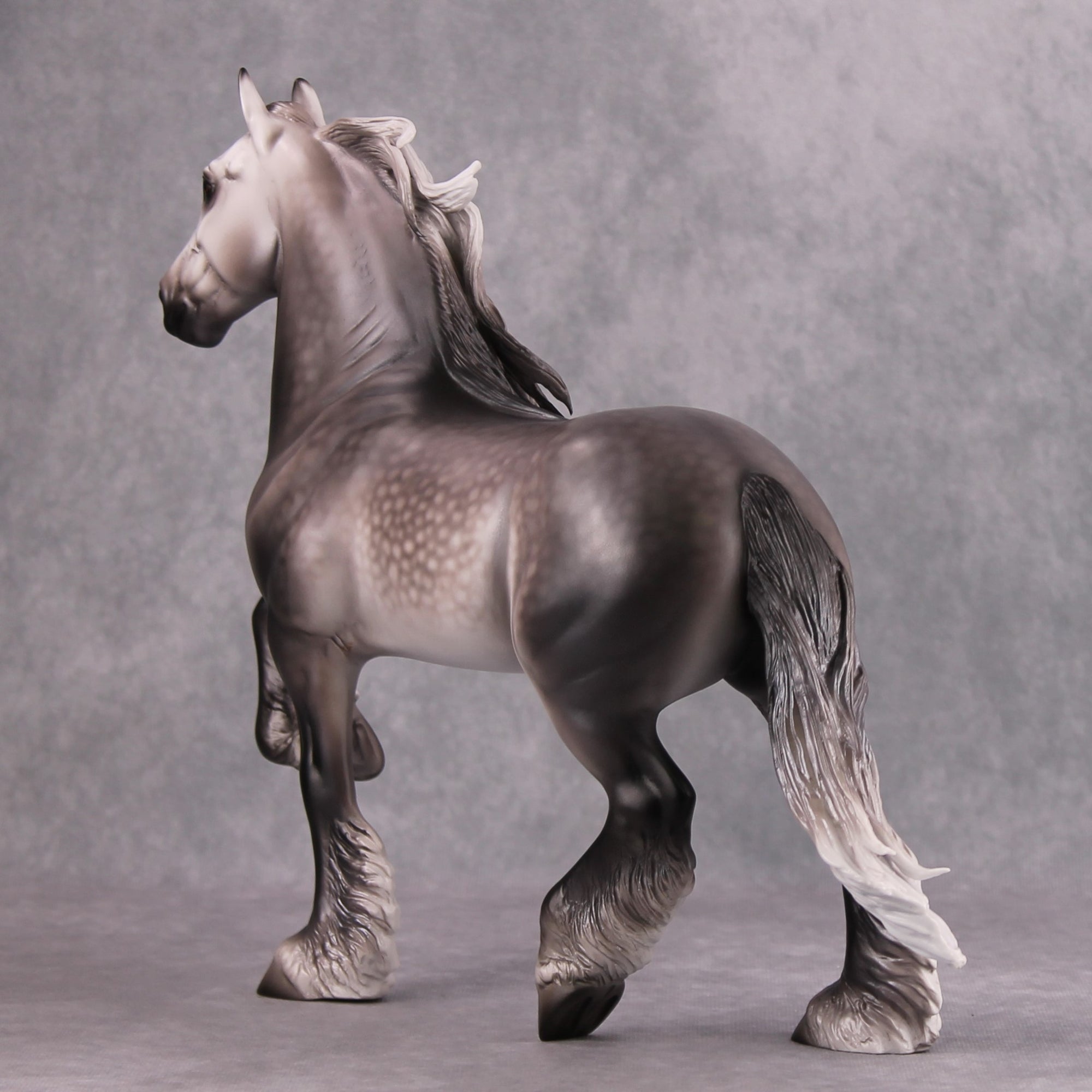 Pye OOAK Dappled Grey Custom Trotting Drafter By Caroline Boydston - Best Offer 12/3/24