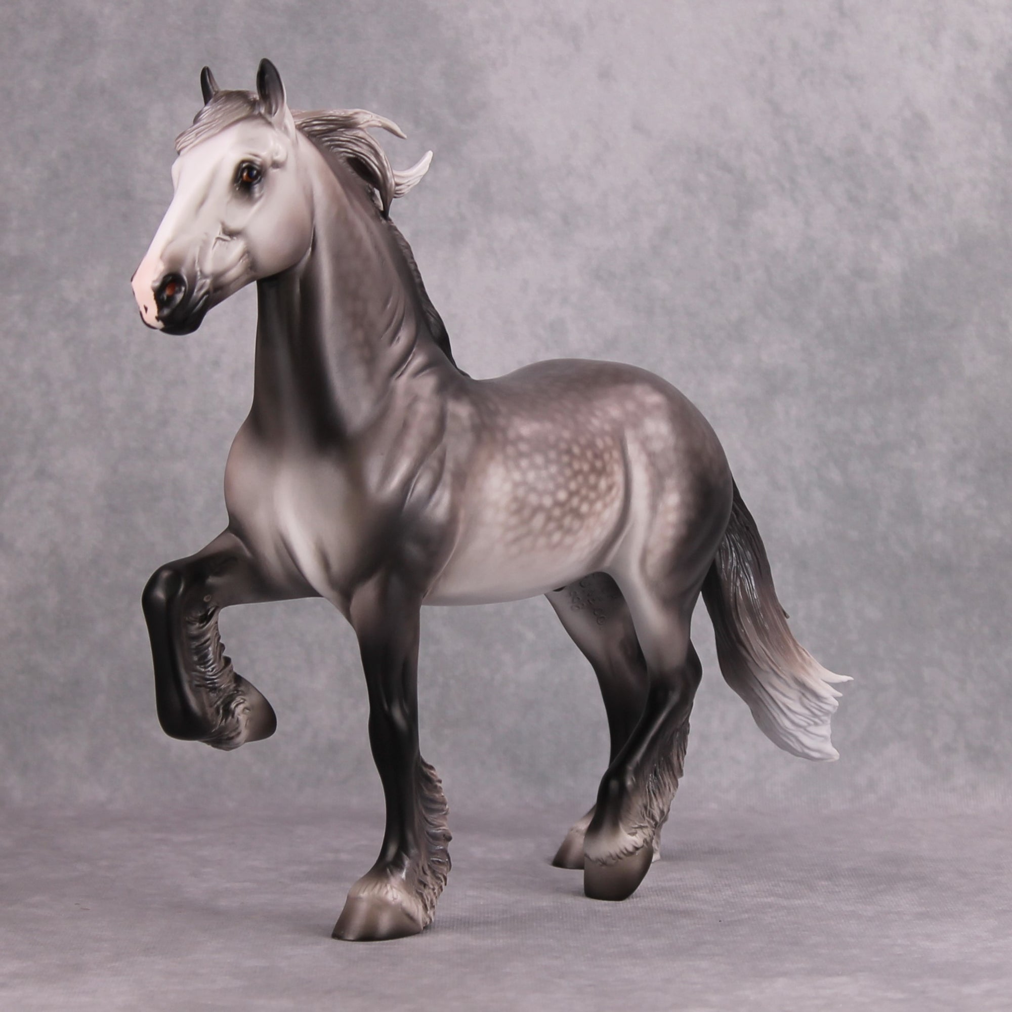 Pye OOAK Dappled Grey Custom Trotting Drafter By Caroline Boydston - Best Offer 12/3/24