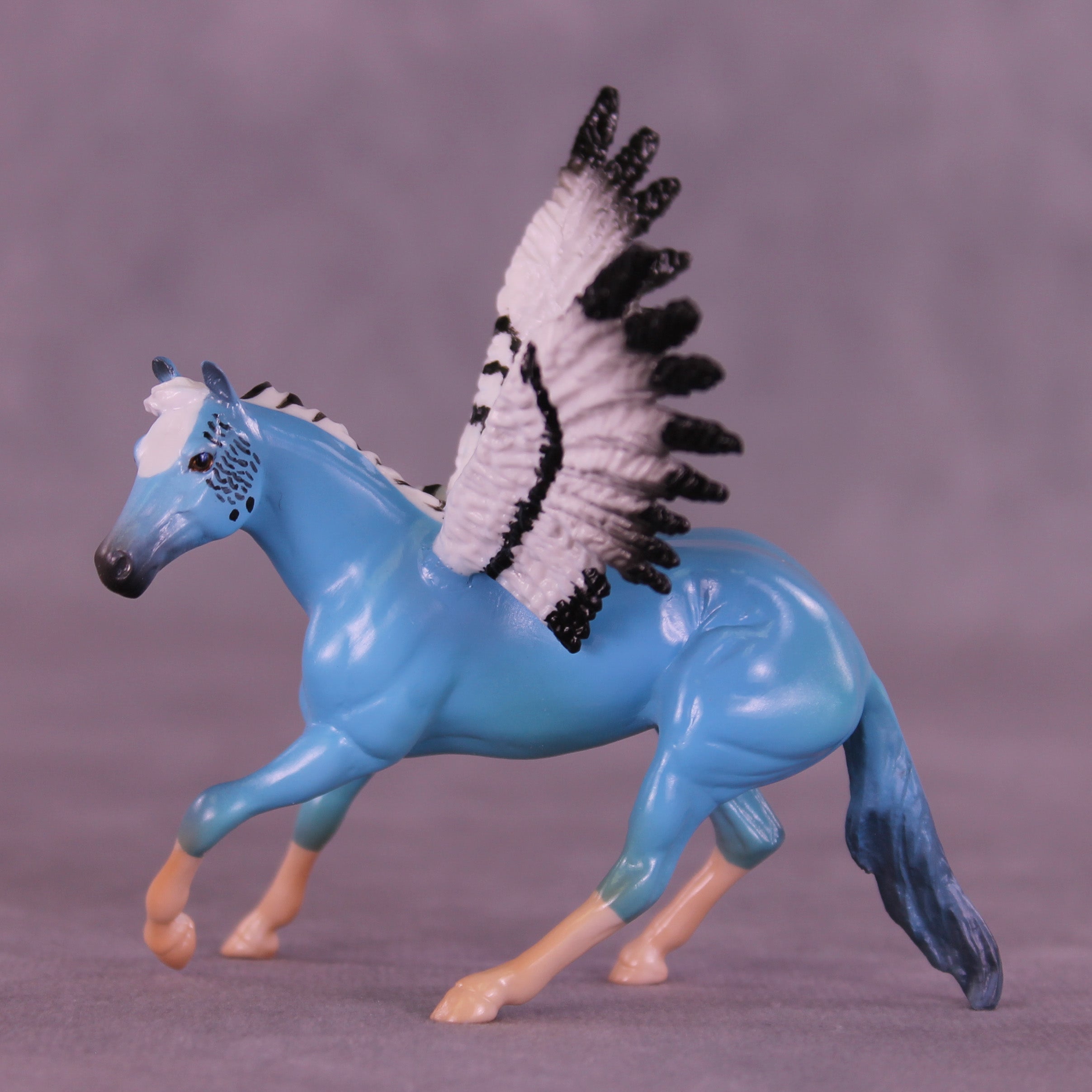 Langston Flew FCM OOAK Chip Cutting Horse by Angela Marleau and Matt Samuels FTF26
