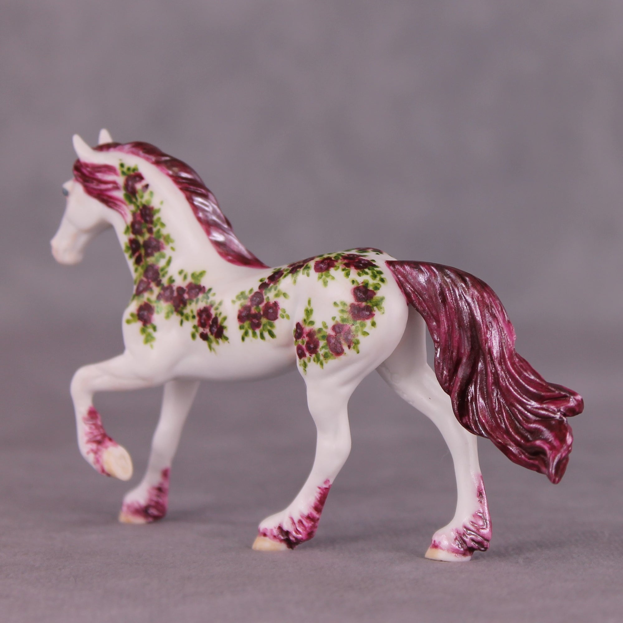 "Othello Roses" OOAK Friesian Chip By Andrea Thomason SHCF25