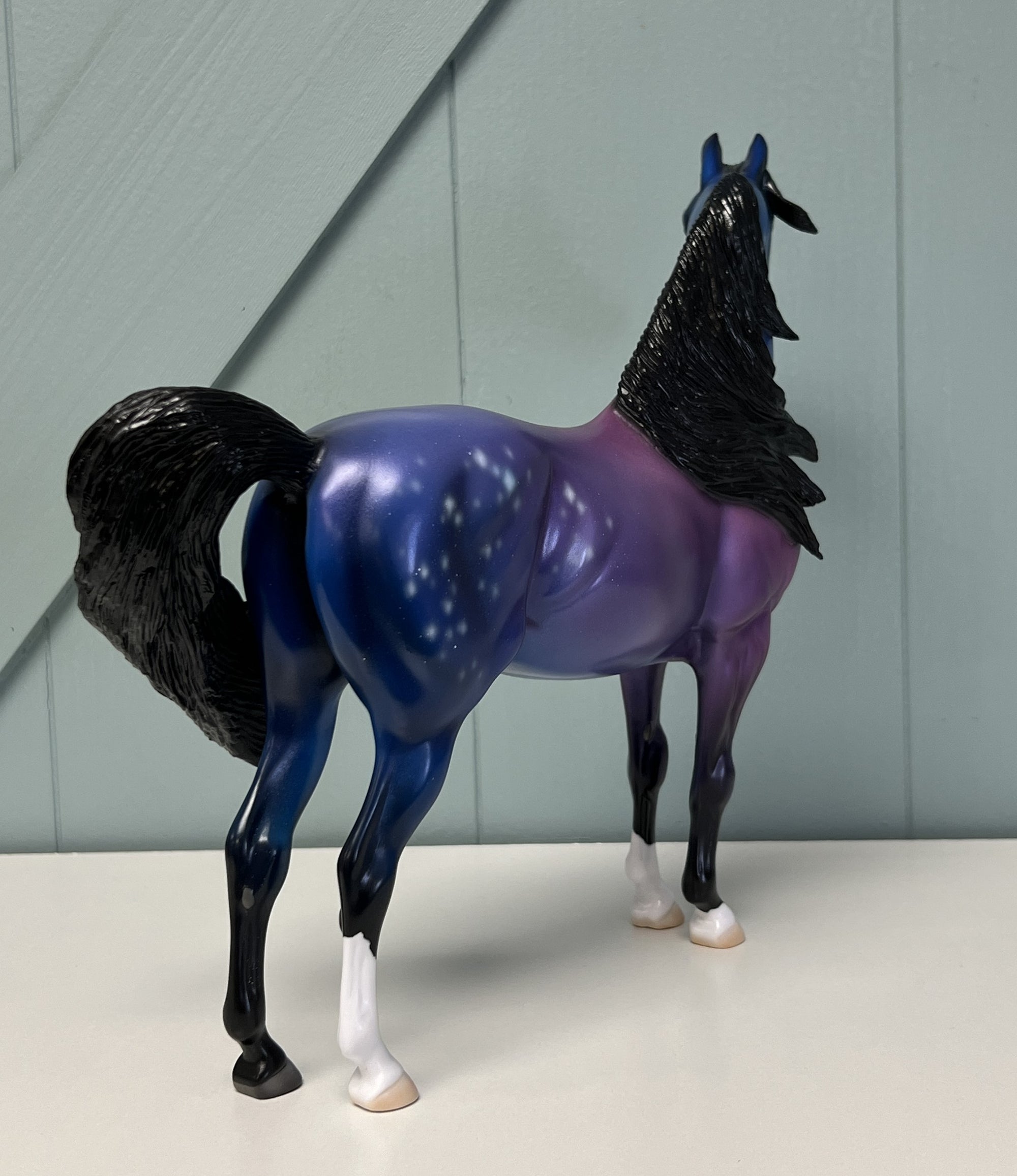 SAMPLE Lone Wolf  Purple and Blues Wolf Theme Decorator By Jess Hamill April Sample and OOAK Sale SS424