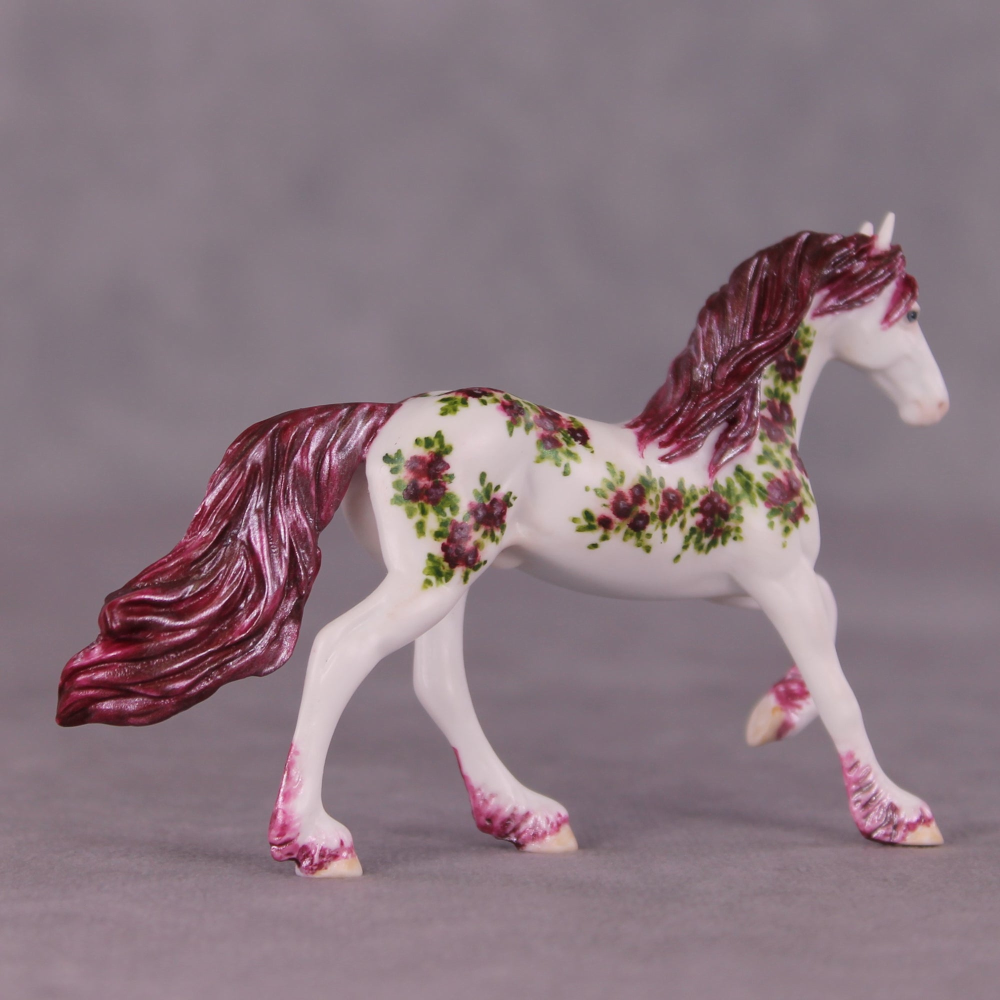 "Othello Roses" OOAK Friesian Chip By Andrea Thomason SHCF25