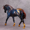 True Blue OOAK Deco Blue Gold Unicorn Irish Draught By Kristen Cermele SS1024