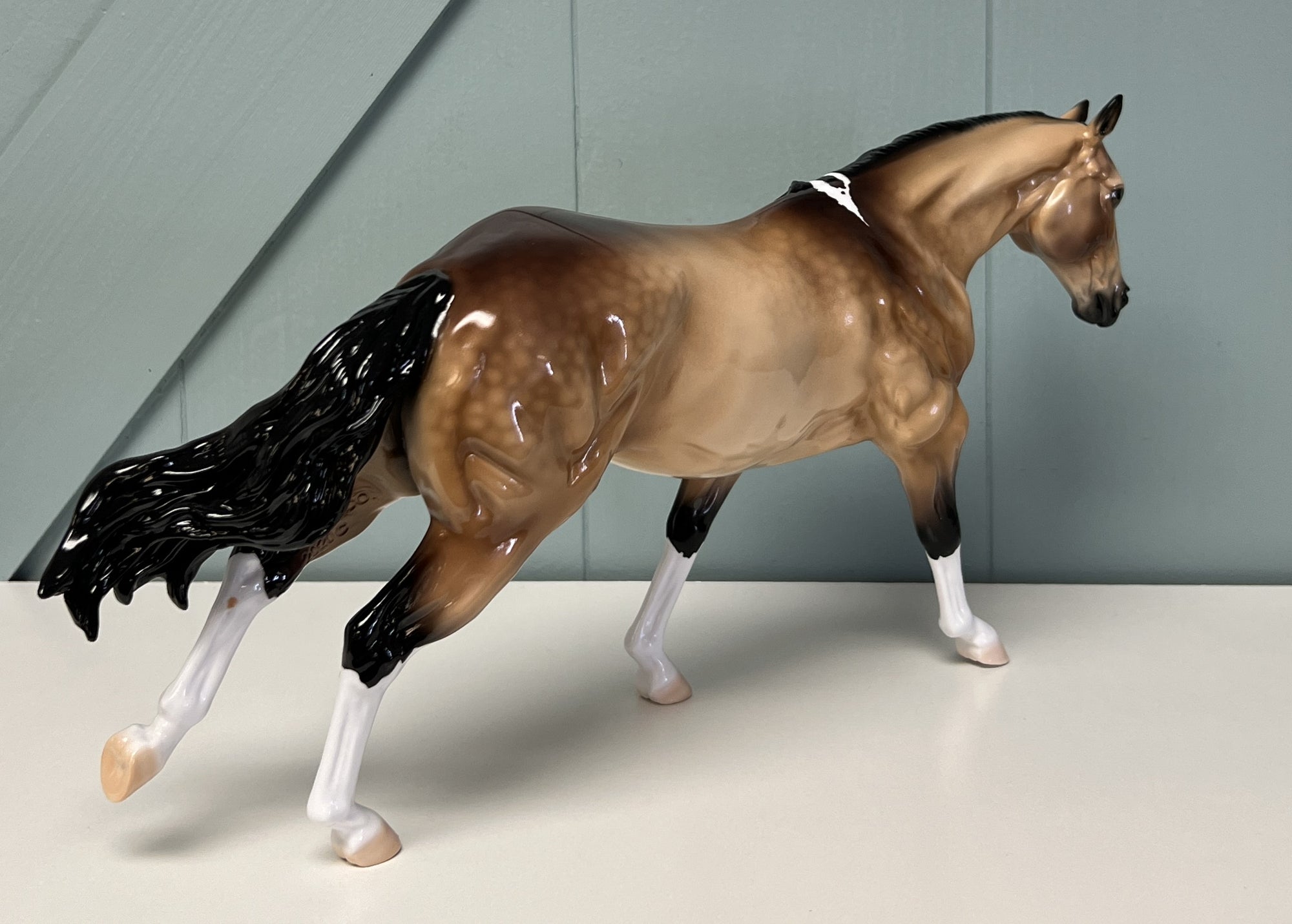 The TIme Machine pulled  piece Buckskin Remington By Ellen Robbins April Sample and OOAK Sale SS424