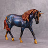 True Blue OOAK Deco Blue Gold Unicorn Irish Draught By Kristen Cermele SS1024