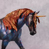 True Blue OOAK Deco Blue Gold Unicorn Irish Draught By Kristen Cermele SS1024