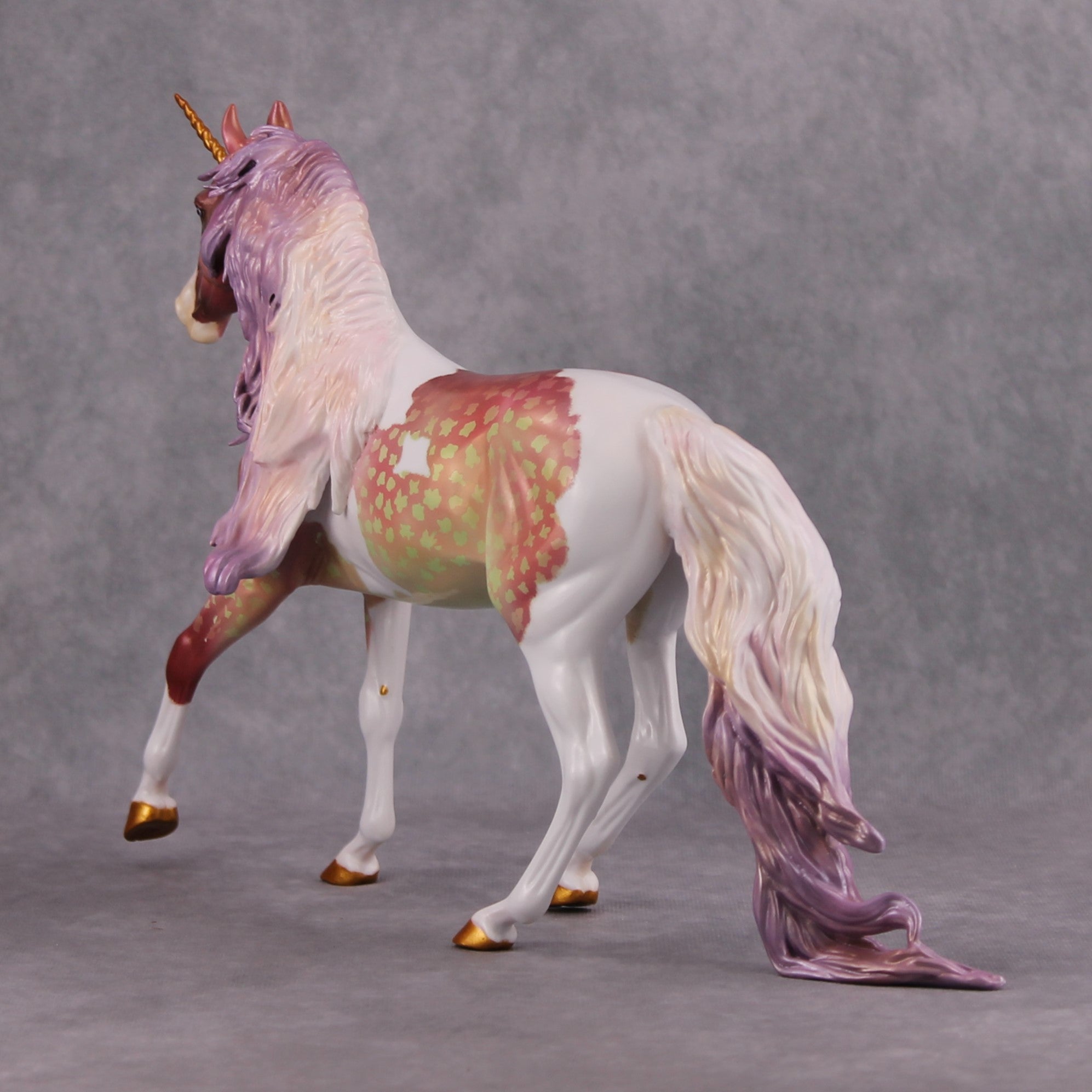 Let Them Eat Cotton Candy OOAK Deco Custom Arab Mare Unicorn By Kristen Cermele Model Horse Place 12/3/24