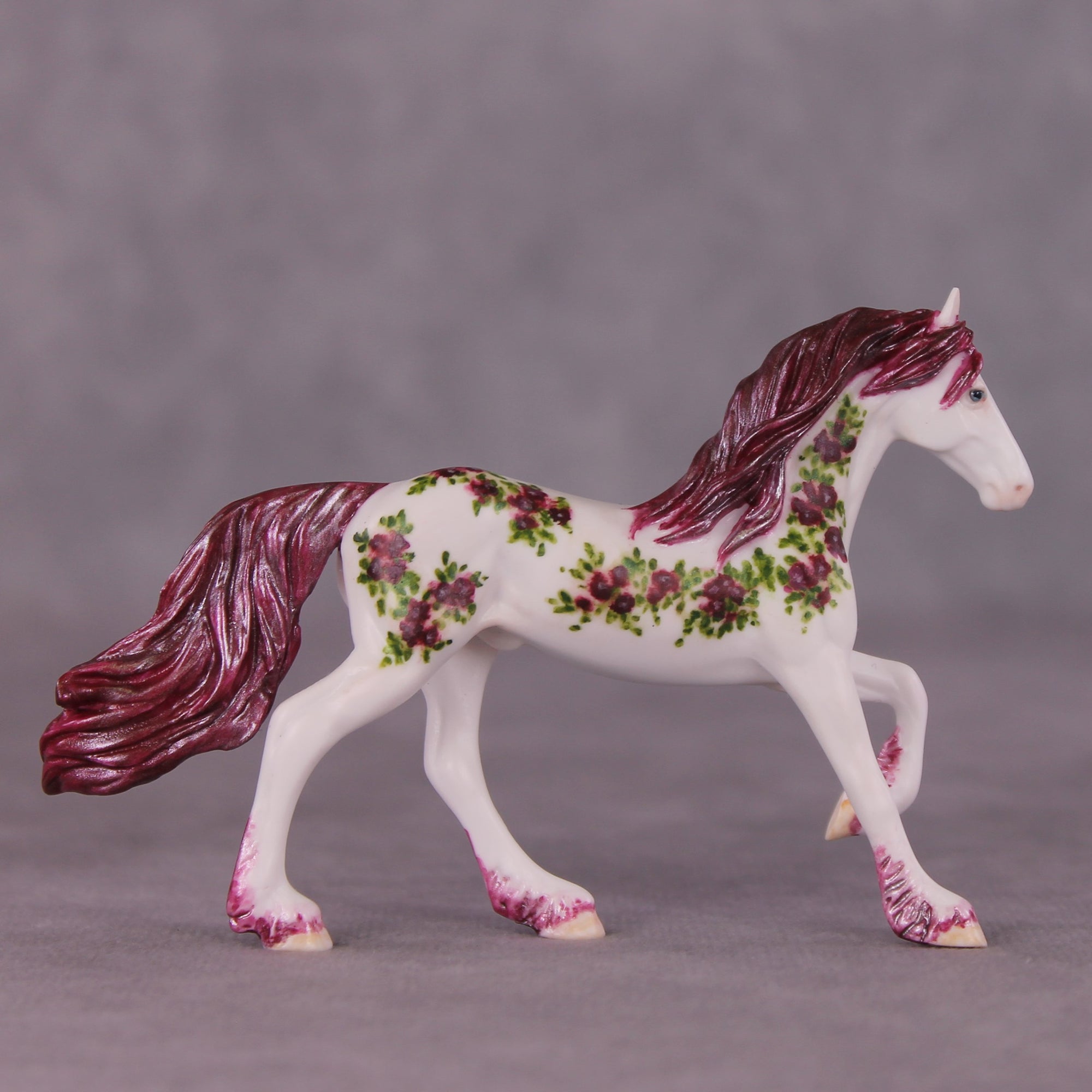 "Othello Roses" OOAK Friesian Chip By Andrea Thomason SHCF25