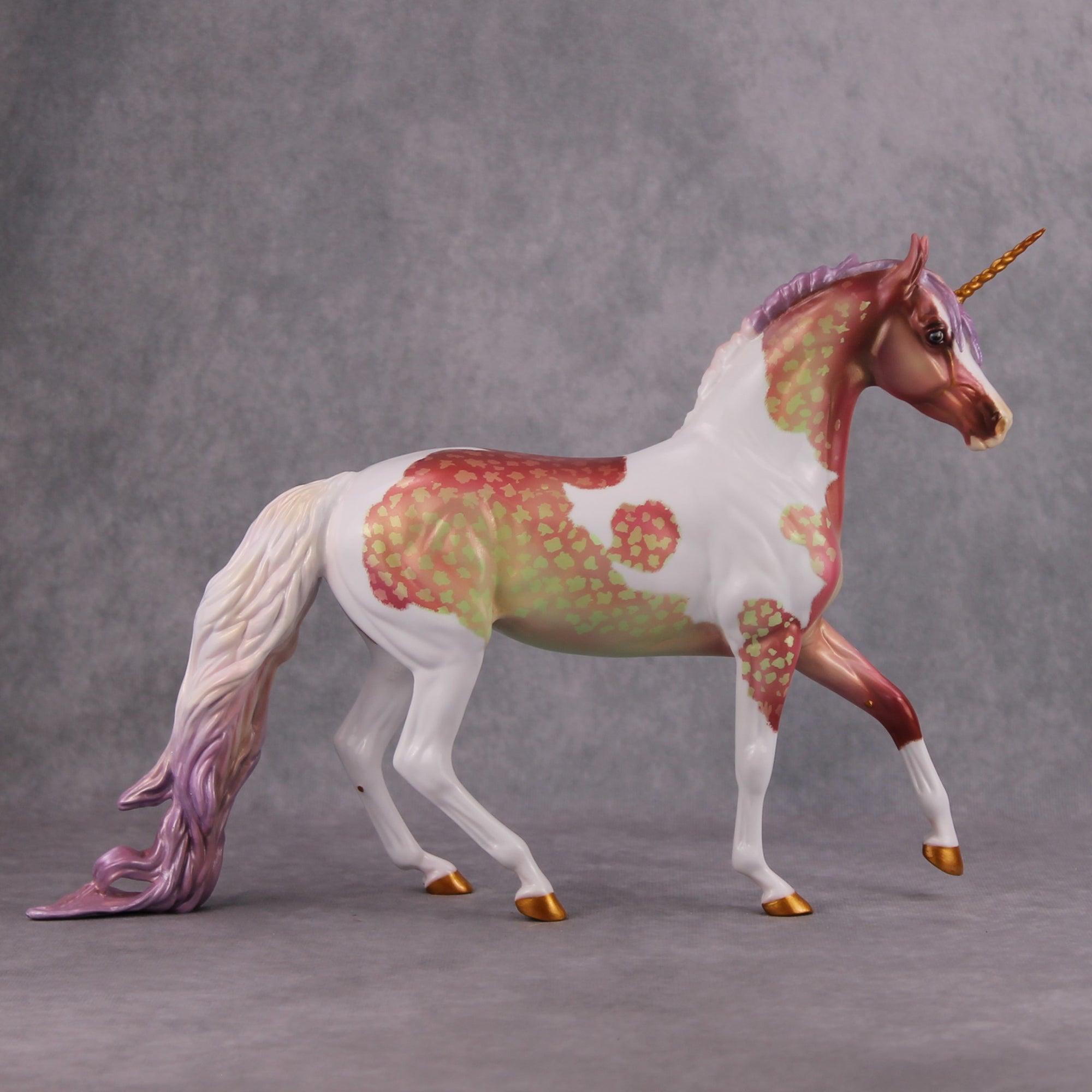 Let Them Eat Cotton Candy OOAK Deco Custom Arab Mare Unicorn By Kristen Cermele Model Horse Place 12/3/24