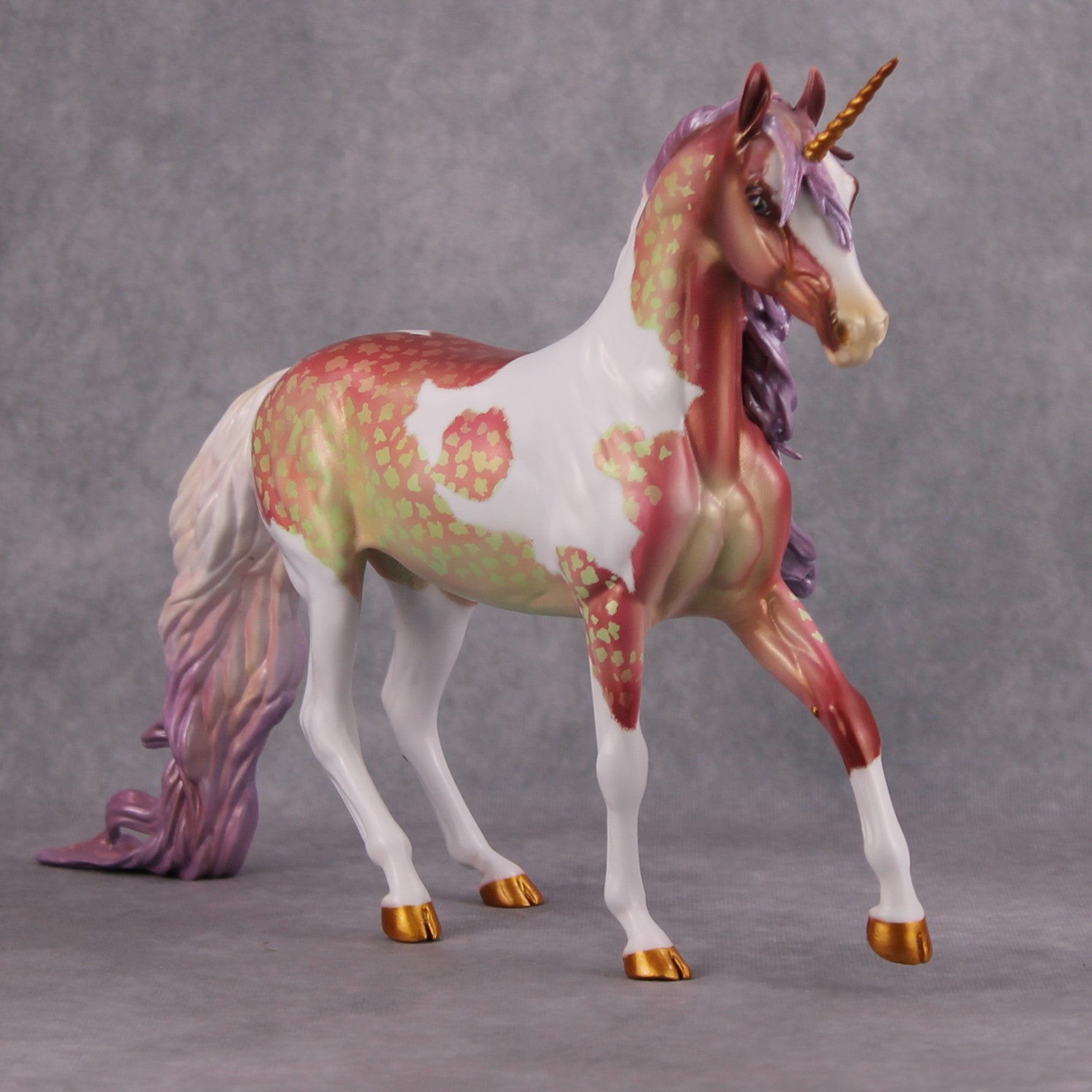Let Them Eat Cotton Candy OOAK Deco Custom Arab Mare Unicorn By Kristen Cermele Model Horse Place 12/3/24