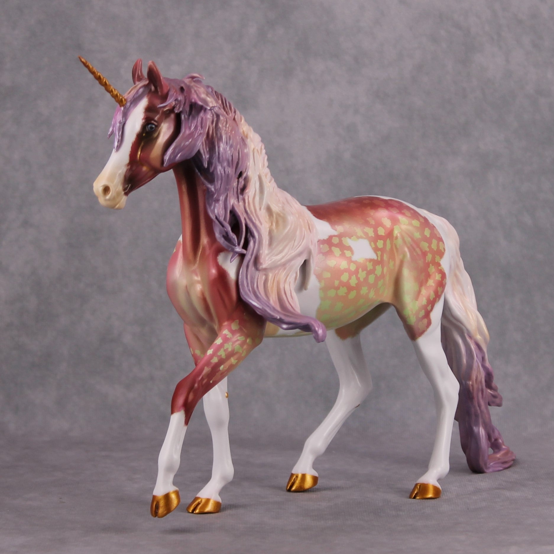Let Them Eat Cotton Candy OOAK Deco Custom Arab Mare Unicorn By Kristen Cermele Model Horse Place 12/3/24