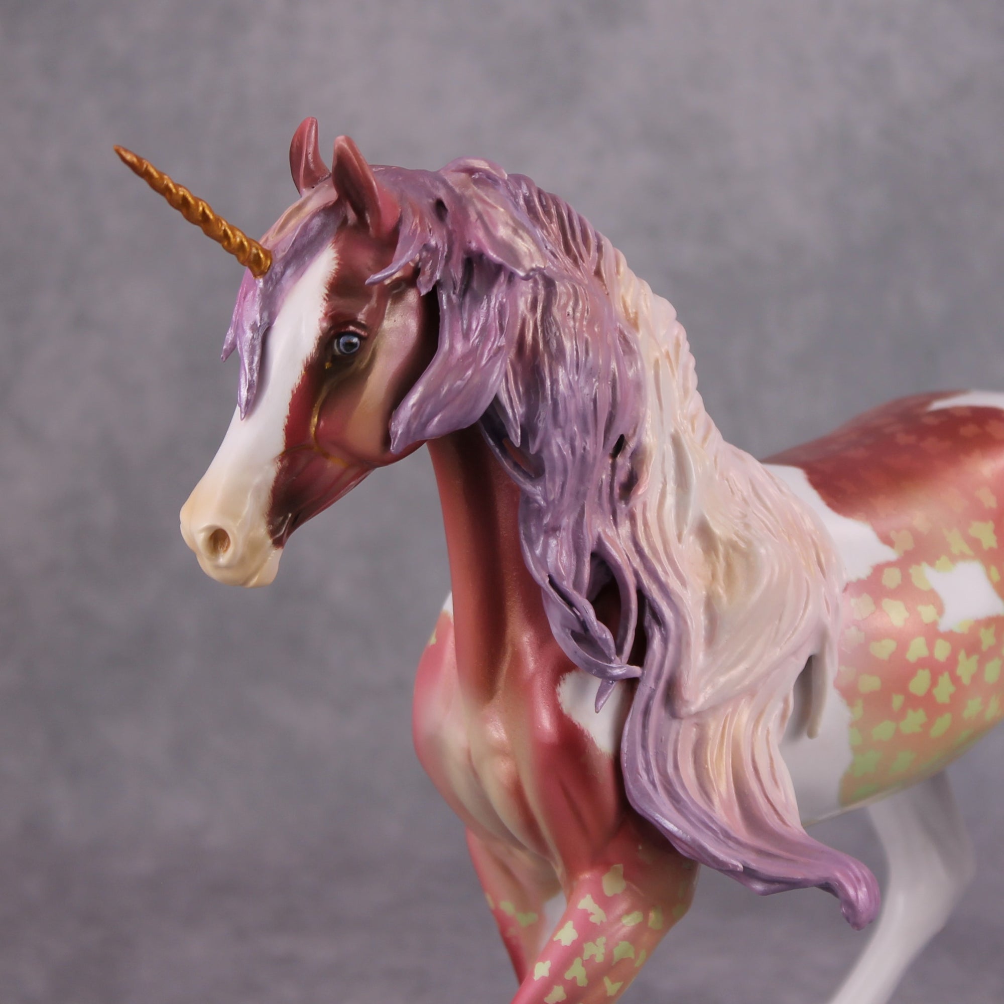 Let Them Eat Cotton Candy OOAK Deco Custom Arab Mare Unicorn By Kristen Cermele Model Horse Place 12/3/24