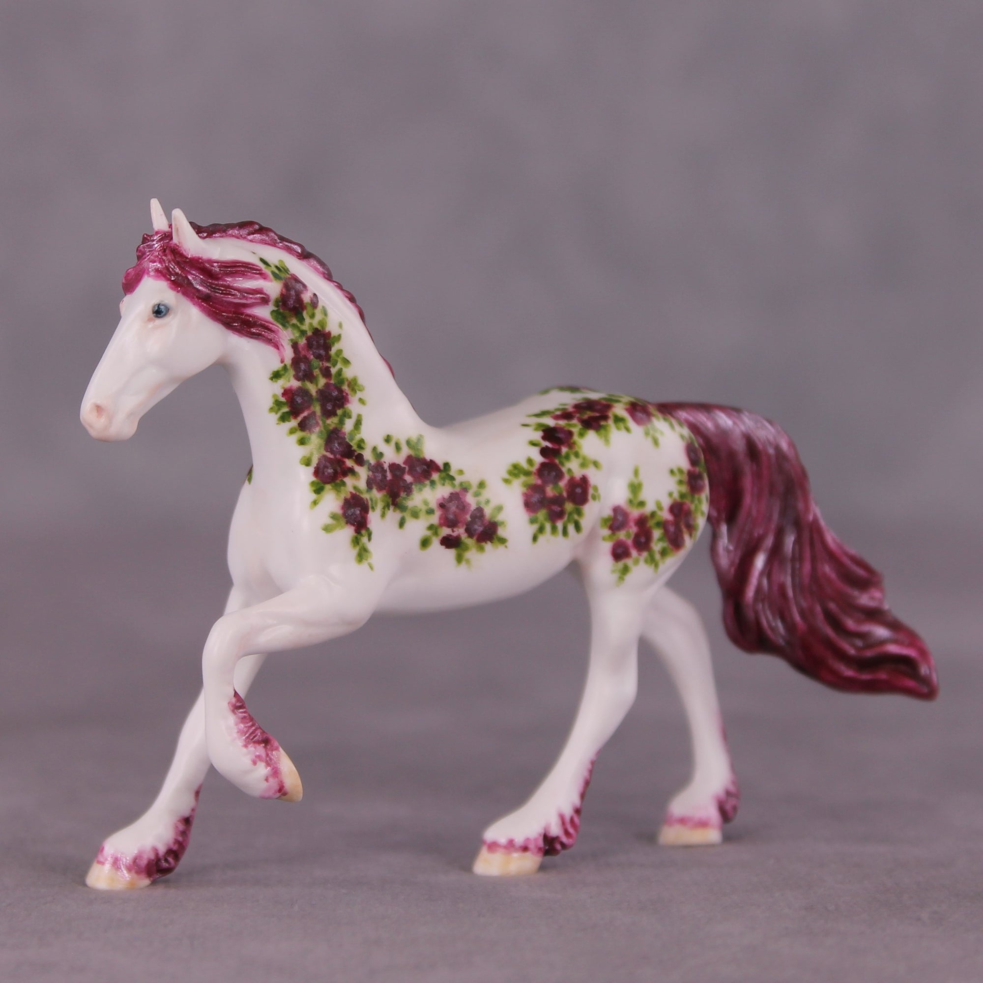 "Othello Roses" OOAK Friesian Chip By Andrea Thomason SHCF25