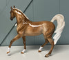 Glimmer  Extra Dappled Palomino Arabian Mare by Julie Keim April Sample and OOAK Sale SS424