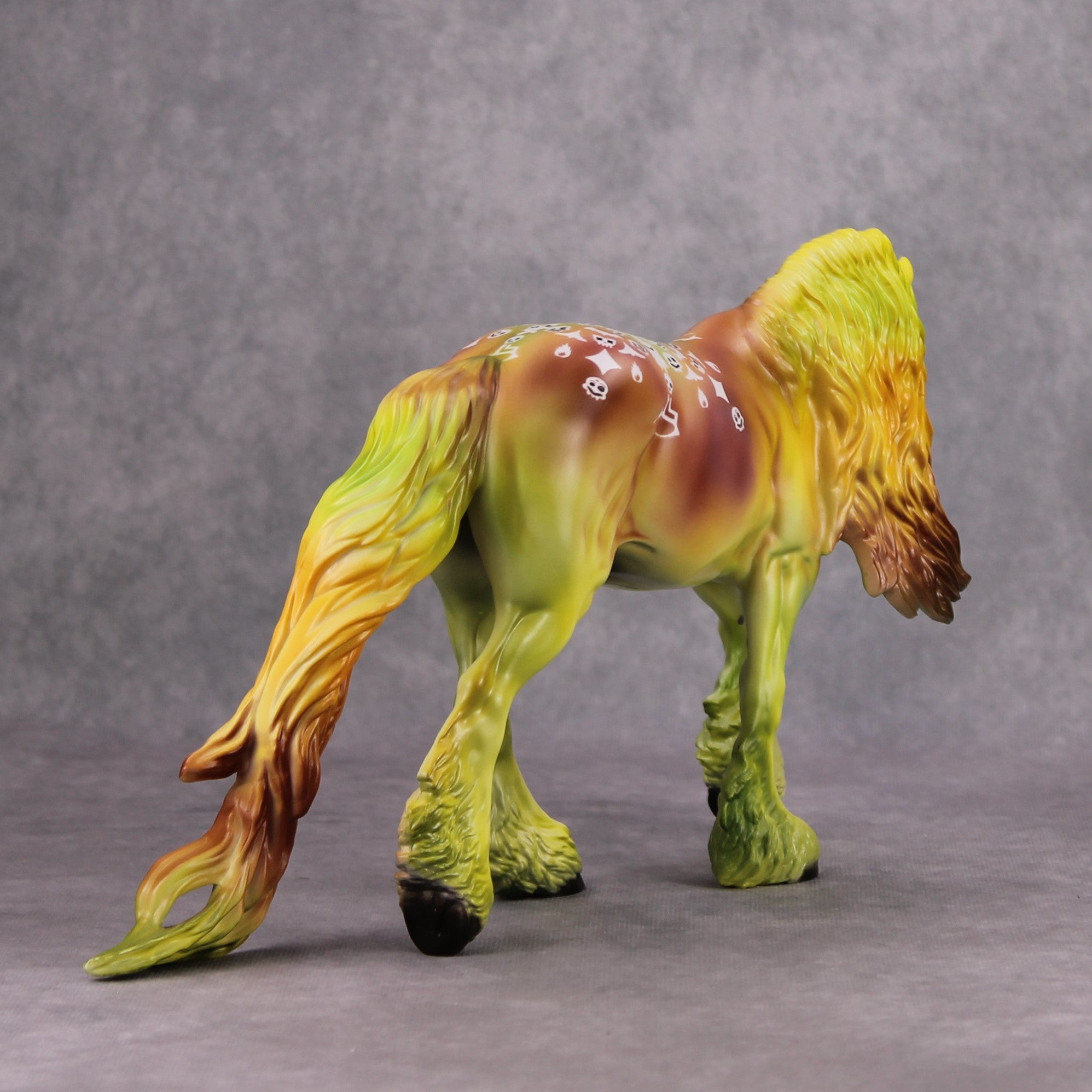 Chartruth OOAK Deco Yellow/Green Irish Cob By Dawn Quick MM24