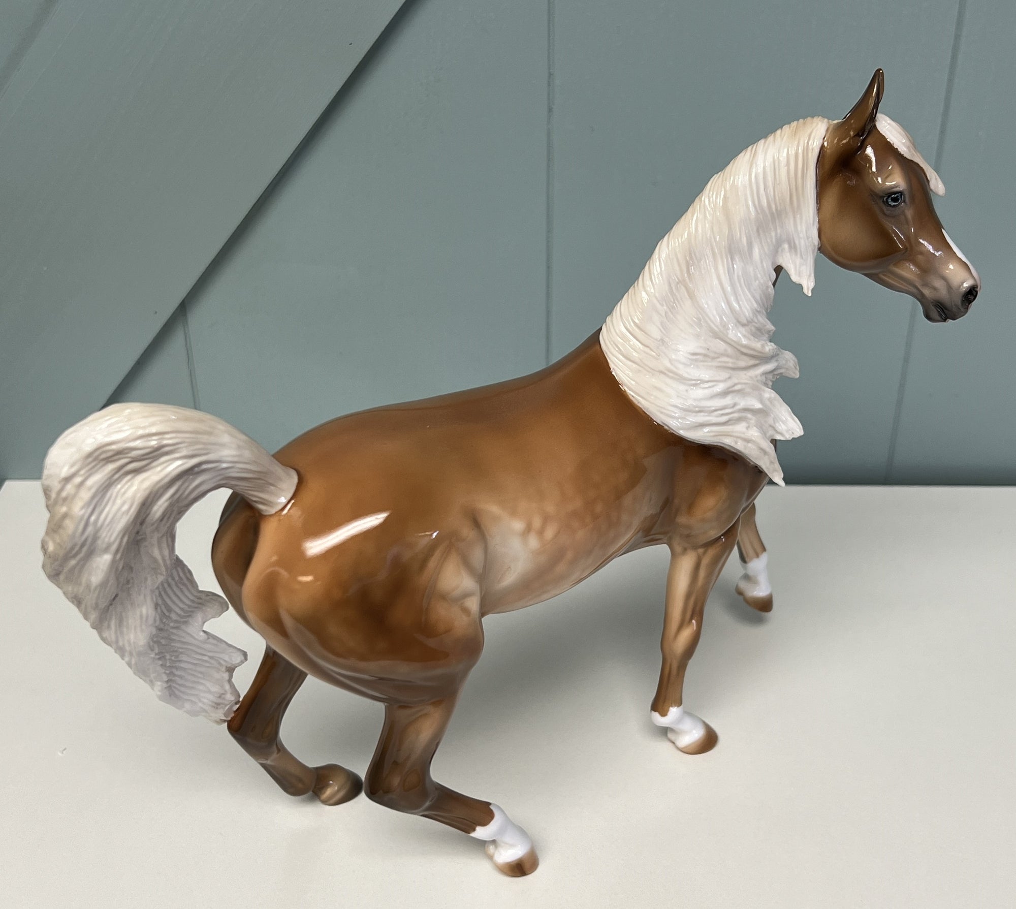 Glimmer  Extra Dappled Palomino Arabian Mare by Julie Keim April Sample and OOAK Sale SS424