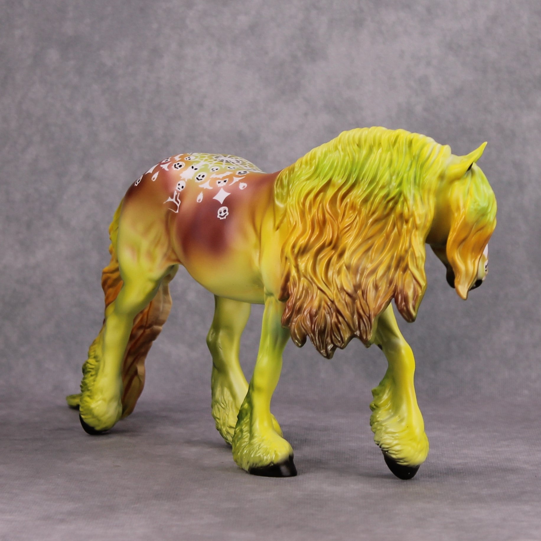 Chartruth OOAK Deco Yellow/Green Irish Cob By Dawn Quick MM24