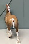 Guy On The Chiefs Extra  Custom Dappled Palomino Trotting Drafter By Julie Keim April Sample and OOAK Sale SS424