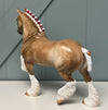 Guy On The Chiefs Extra  Custom Dappled Palomino Trotting Drafter By Julie Keim April Sample and OOAK Sale SS424