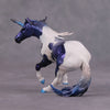 Sorka OOAK Deco Blue Purple Unicorn Custom Cutter Chip By Kristen Cermele SS1024