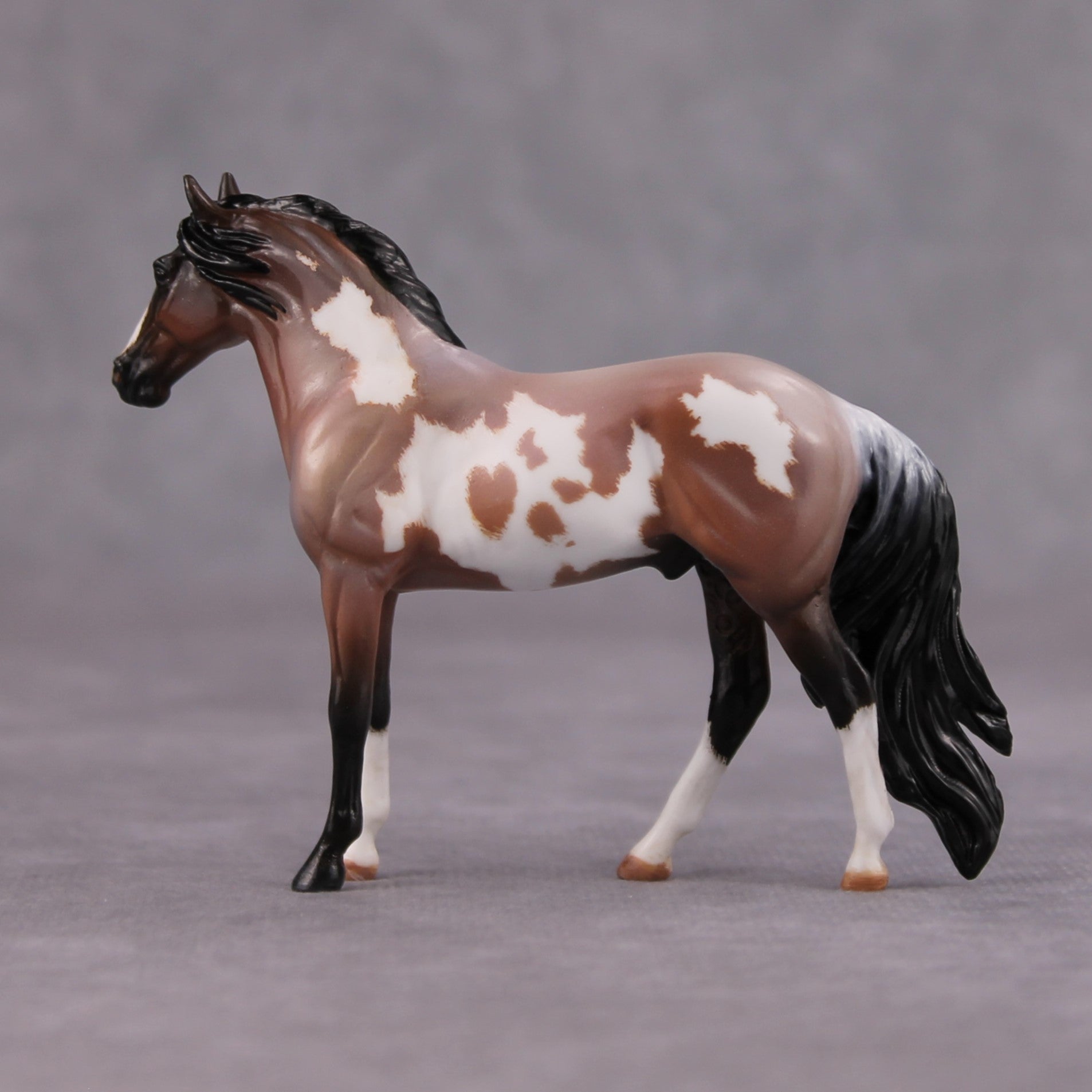 Wisonia OOAK Bay Roan Overo Custom Andalusian Chip By Kristen Cermele MM24 Best Offer