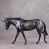 PREVIEW LISTING ONLY Oil Spill OOAK Pearl Deco Pebble Mule Unicorn By Jess Hamill MM24