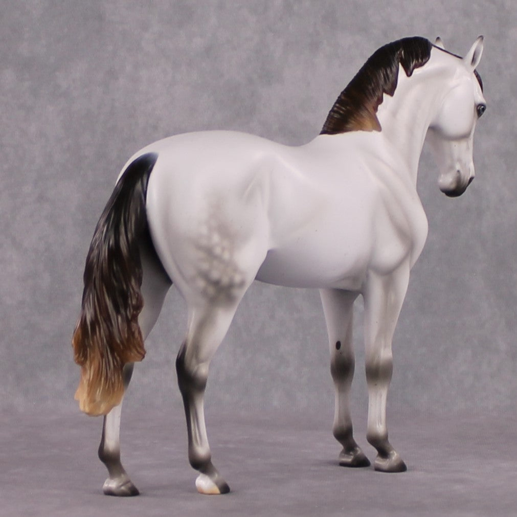 Snow White&#39;s Prince LE 17 Fleabitten Dappled Mulberry Grey Andalusian By Ashley Palmer Fairy Tale Series - Pre Order - FTL24