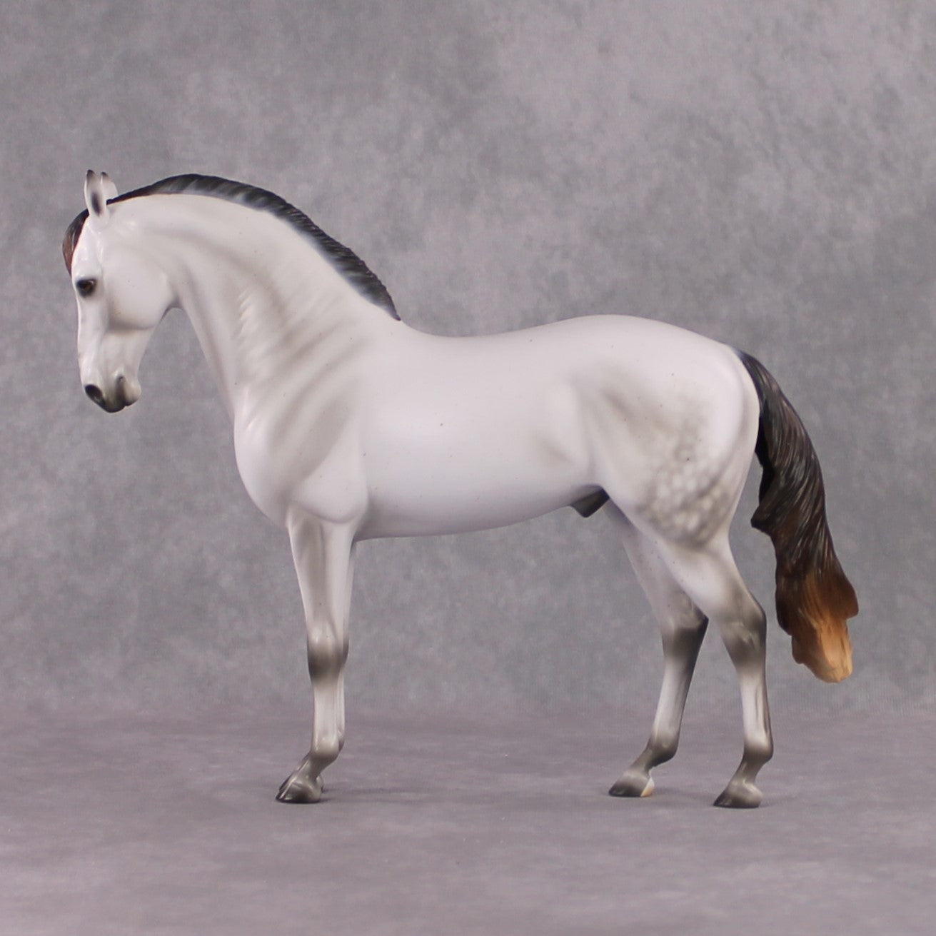 Snow White&#39;s Prince LE 17 Fleabitten Dappled Mulberry Grey Andalusian By Ashley Palmer Fairy Tale Series - Pre Order - FTL24